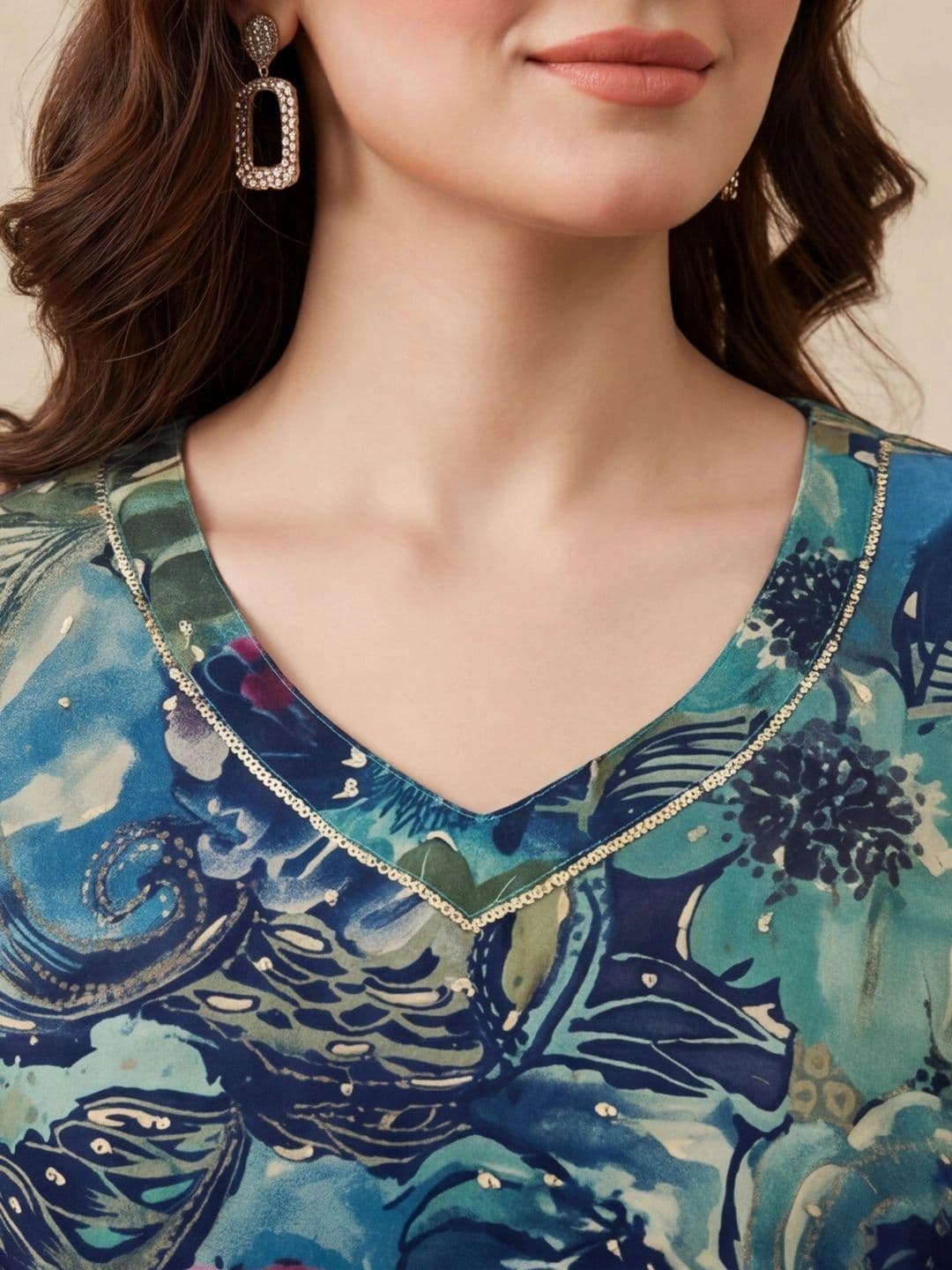 Anouk Women Floral Printed Floral Kurta thumbnail 6