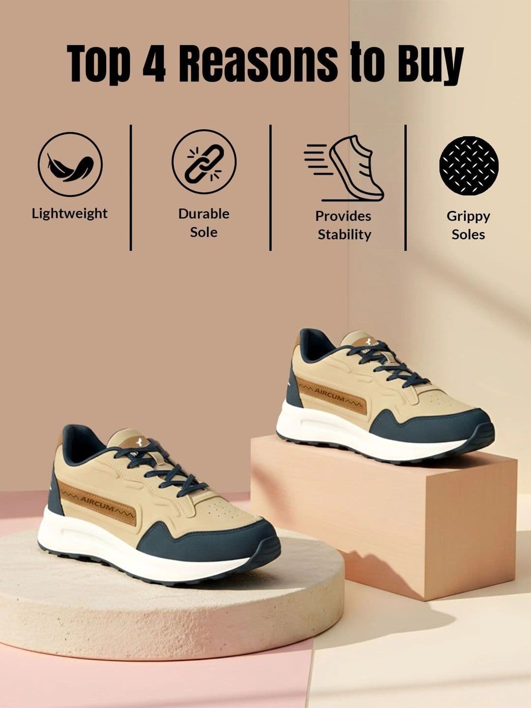 Aircum Men Mesh Walking Shoes thumbnail 6