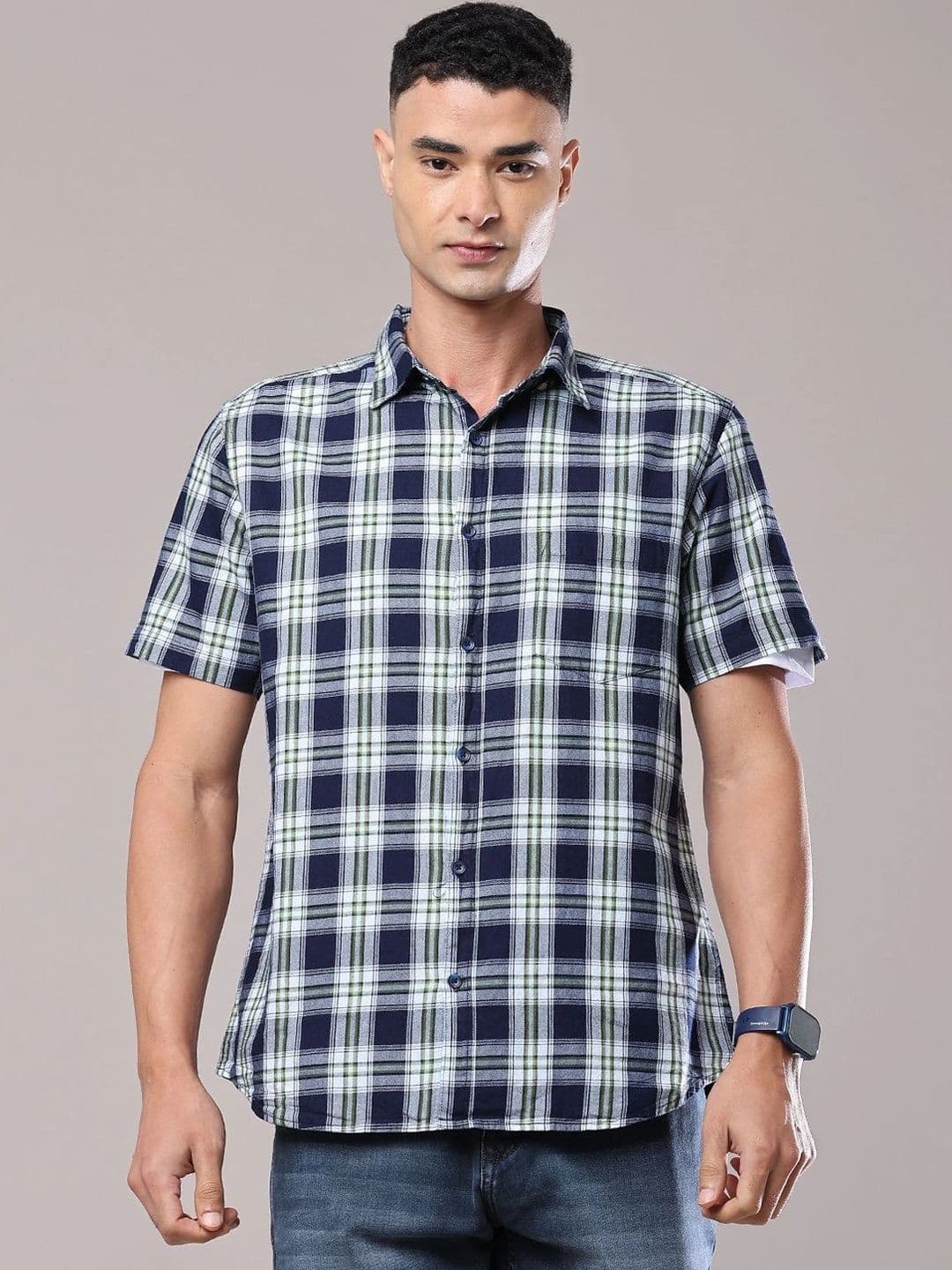V-Mart Men Checked Casual Shirt thumbnail 2