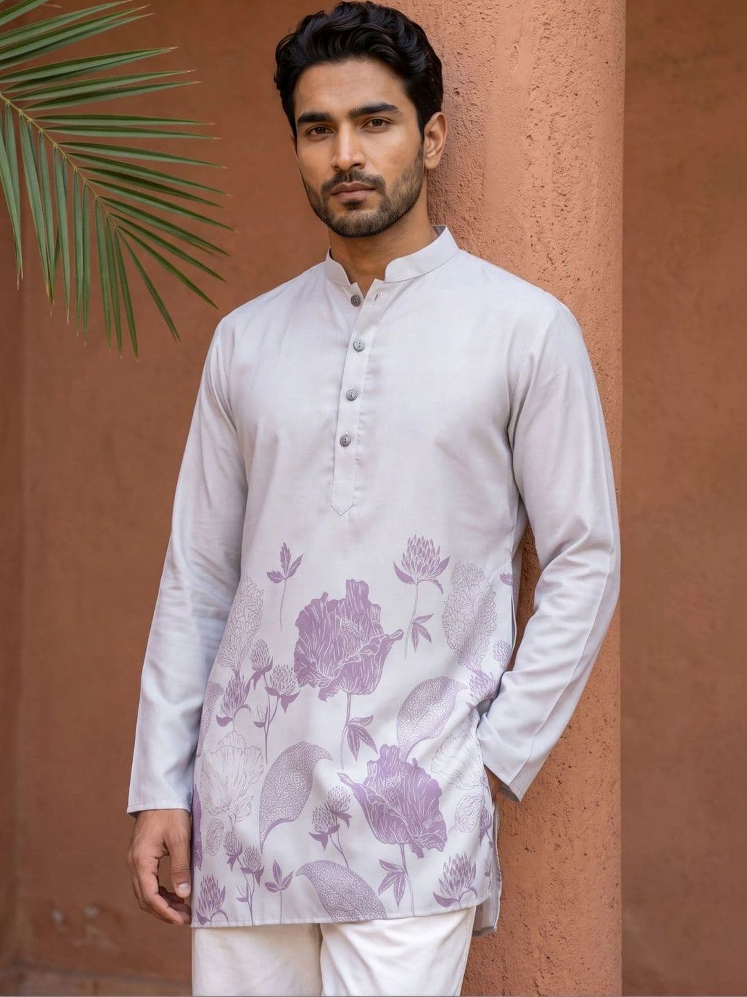 Jompers Men Floral Printed Floral Kurta - view 1