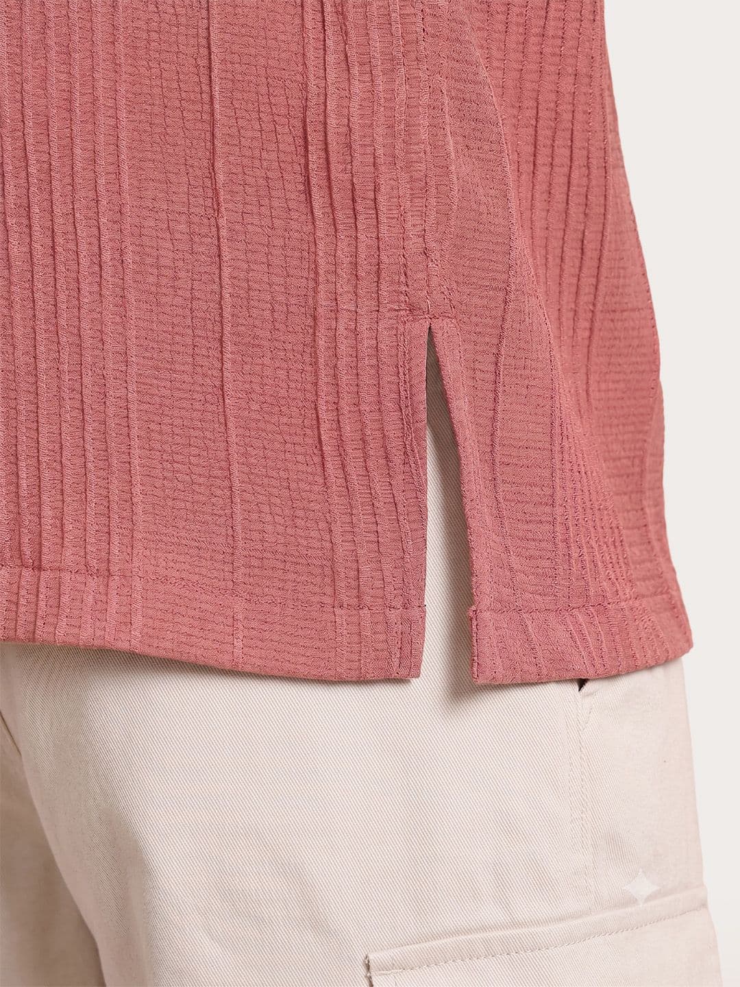 Mast & Harbour Easy Drape Texture Stripe Shirt thumbnail 6