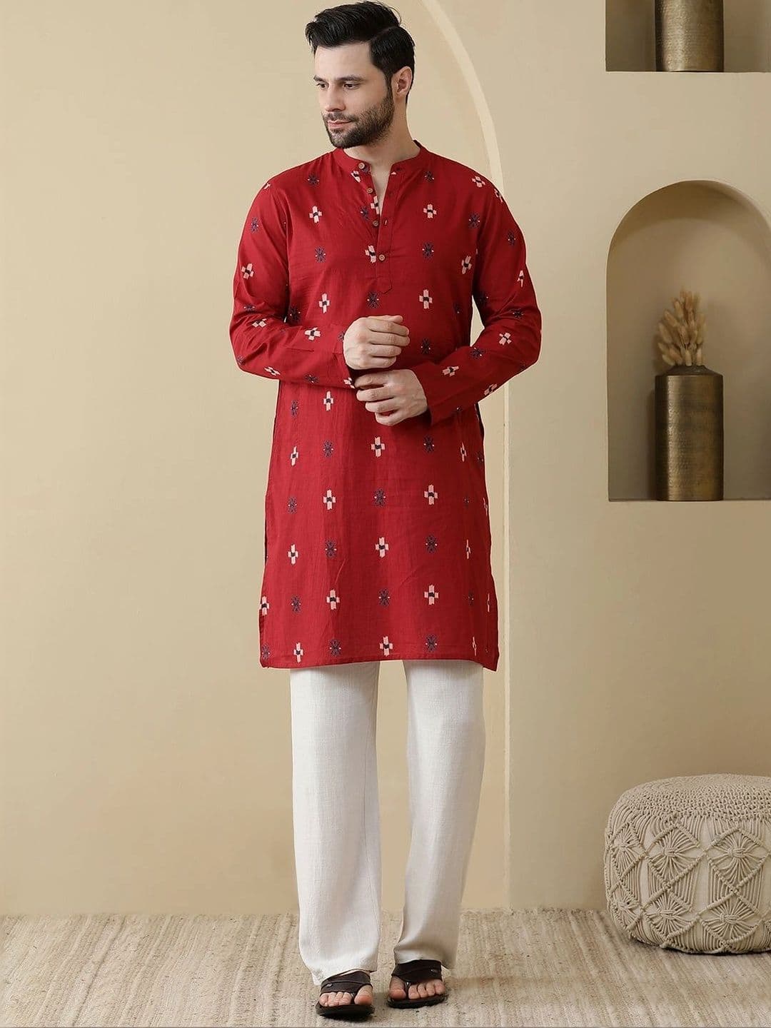 Anouk Men Ethnic Motifs Printed Kurta - view 1