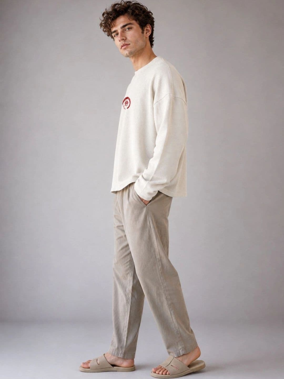 BRAHMOR Men Drop-Shoulder Sleeves Boxy T-shirt thumbnail 7