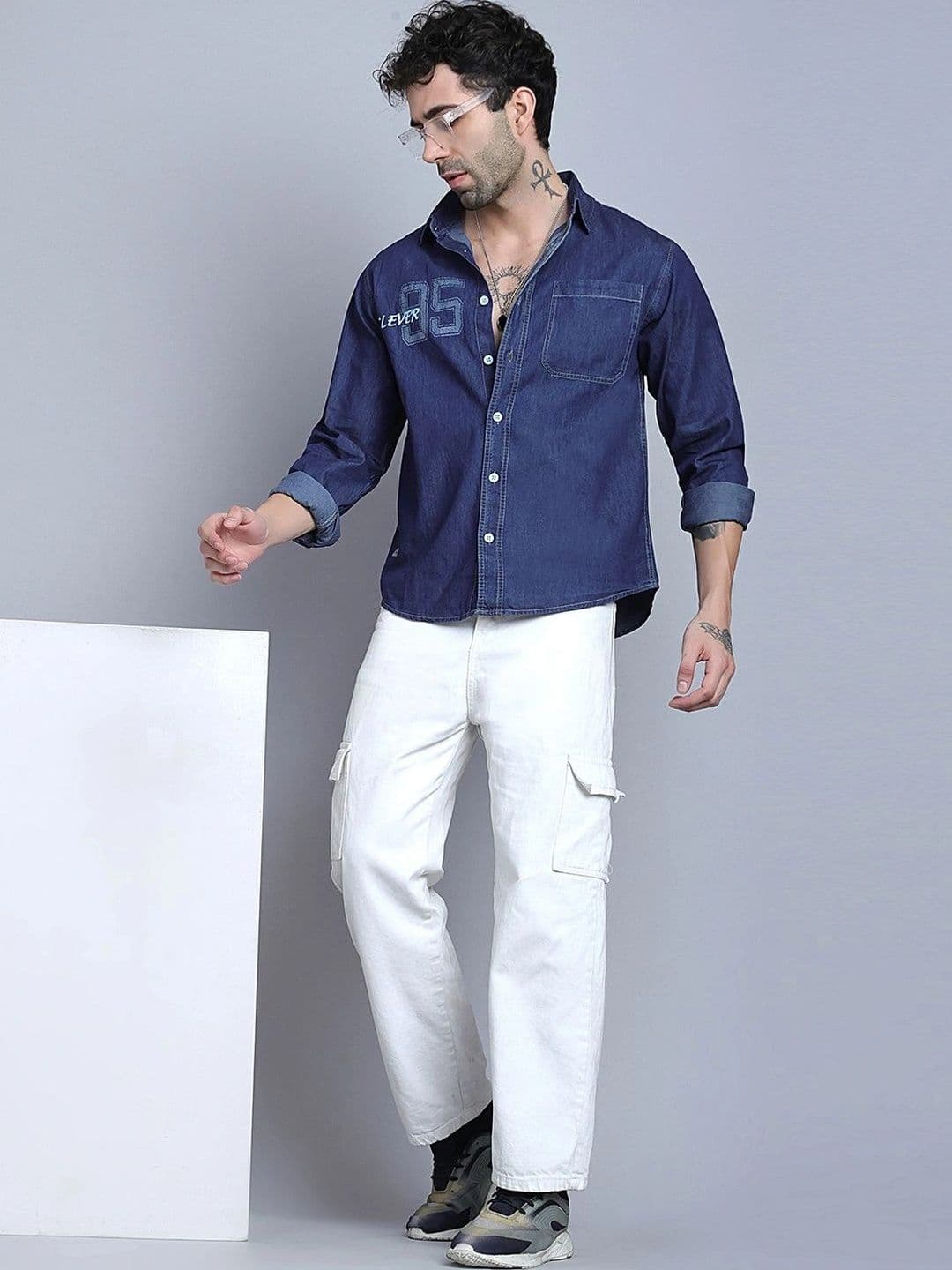 D Finish Men Smart Printed Casual Shirt thumbnail 2