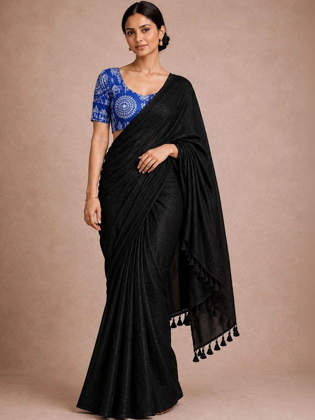 FASHIONIUM Warli Pure Cotton Saree - view 1