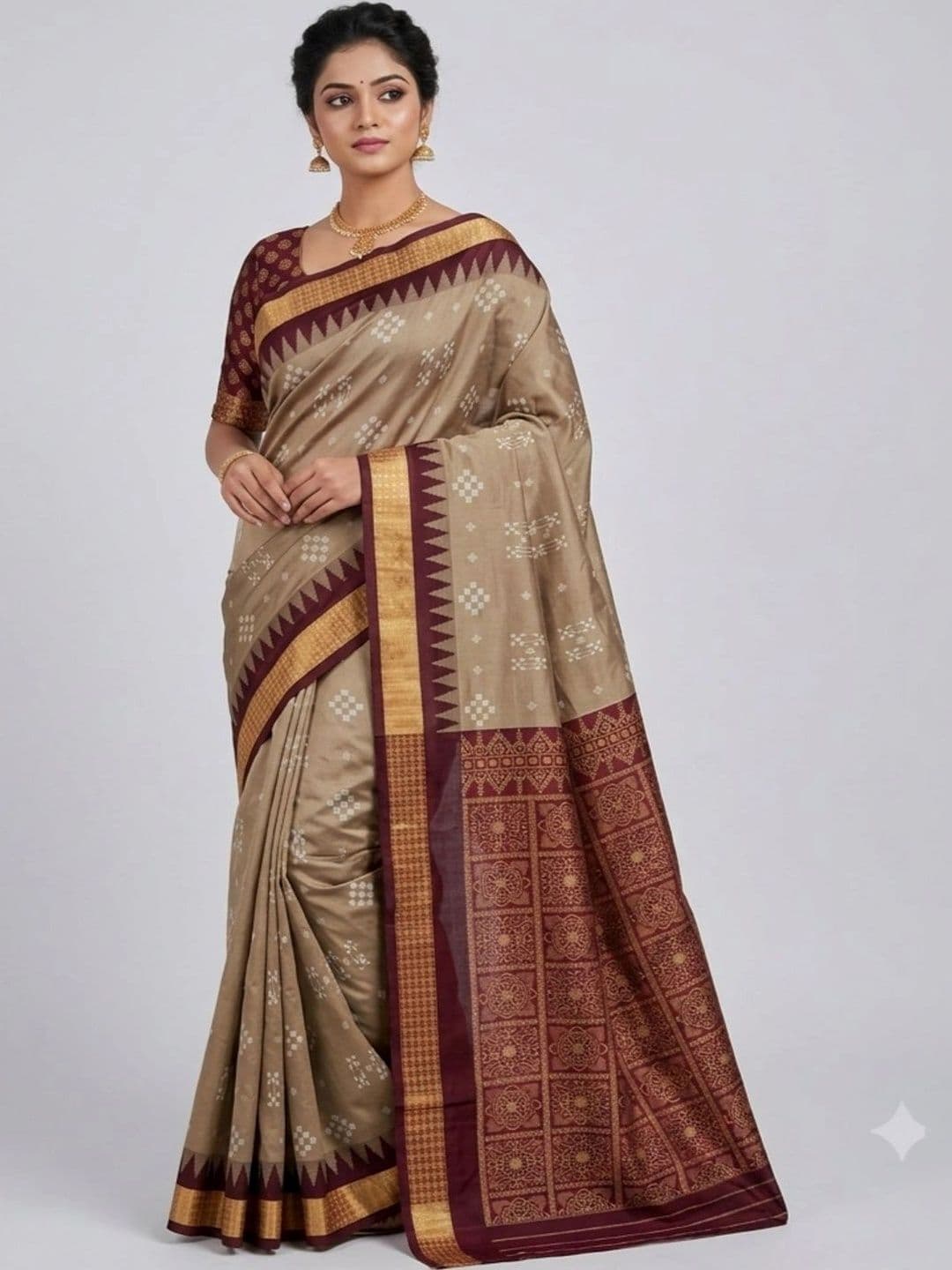 SHOPSILK Woven Design Zari Art Silk Sambalpuri Saree - view 1