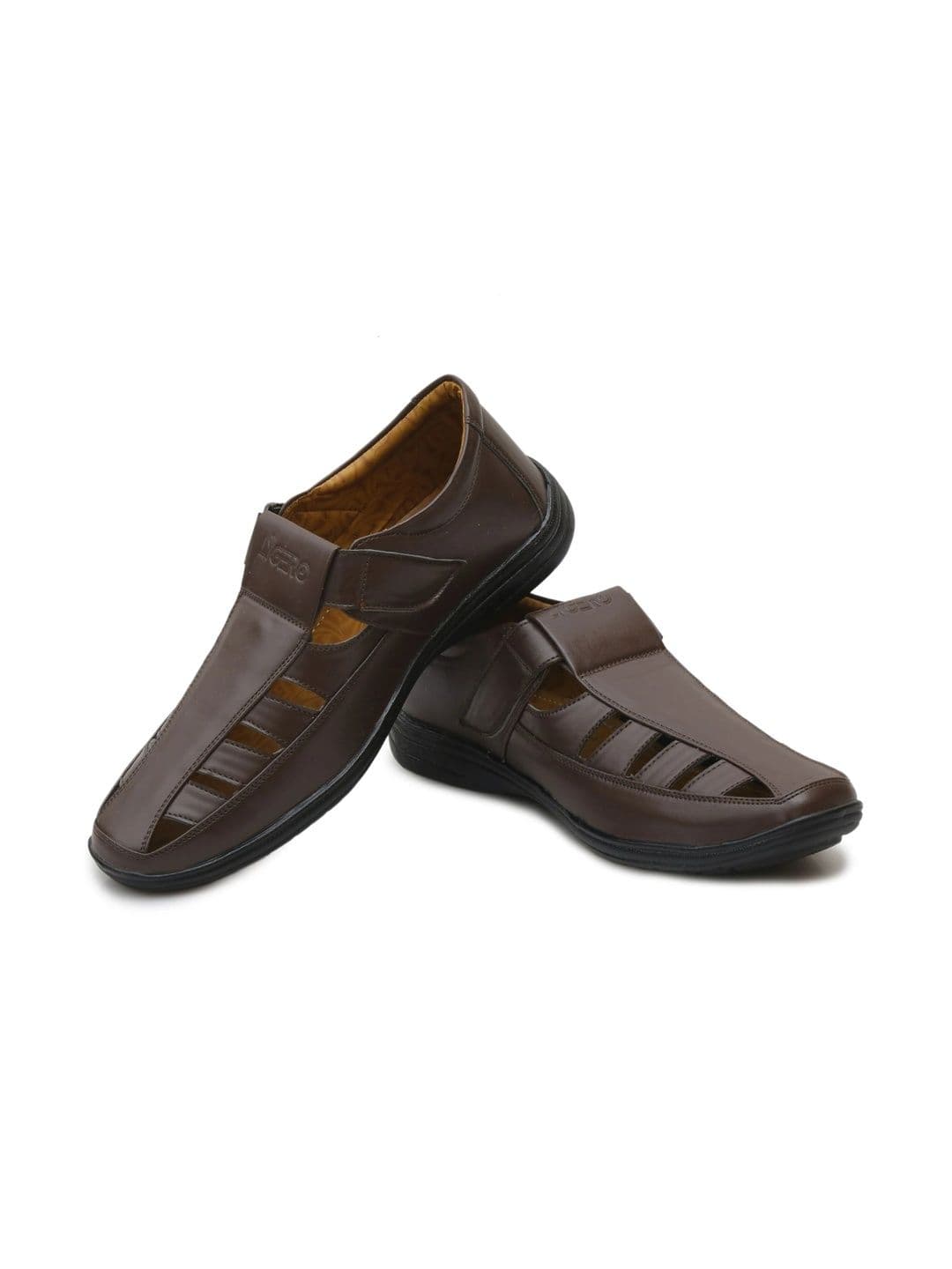 LIGERONATION Men Leather Shoe-Style Sandals thumbnail 5