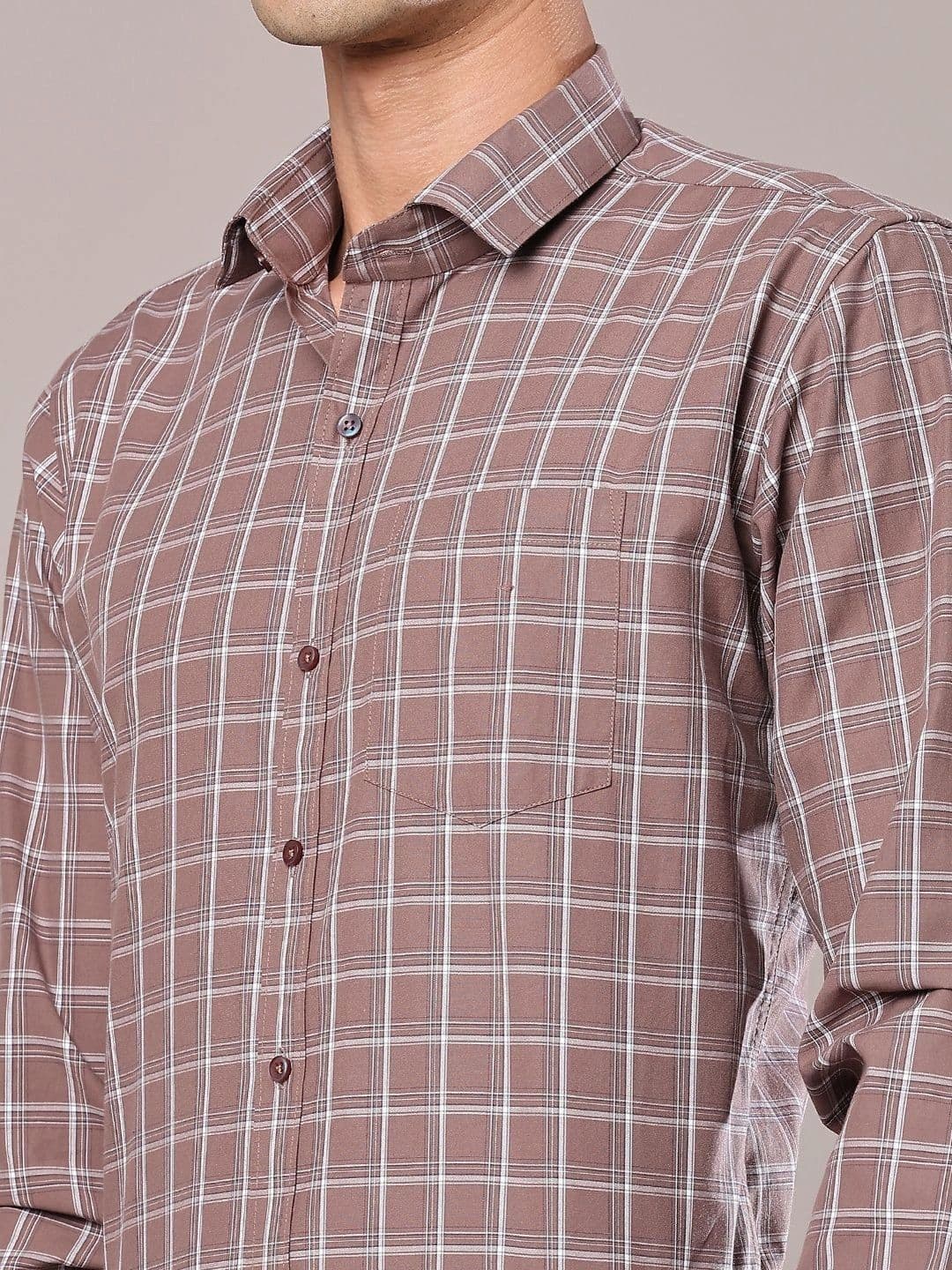 V-Mart Men Windowpane Checks Checked Casual Shirt thumbnail 3