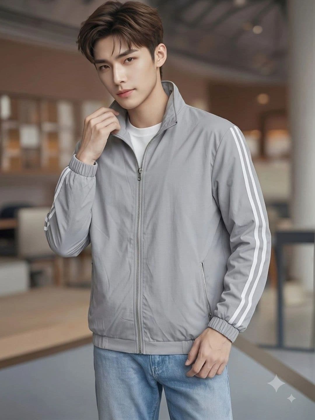 THE FASHION HUB Men Colourblocked Lightweight Bomber Jacket thumbnail 3