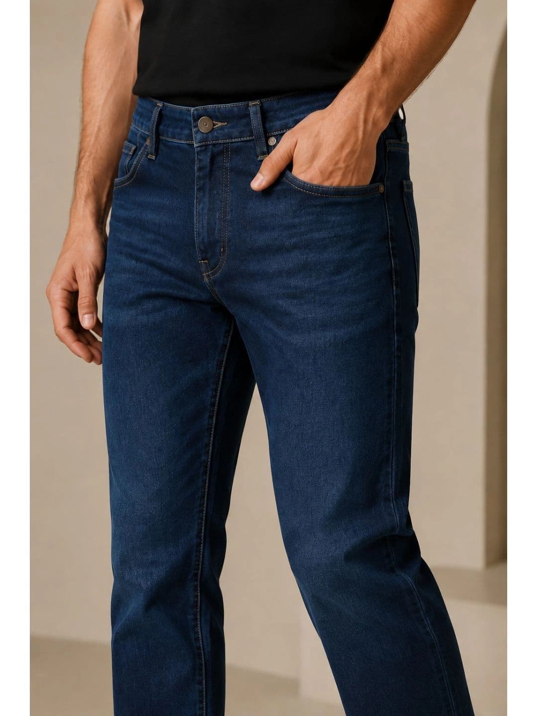 ZUSH Men Straight Fit Mid-Rise Stretchable Jeans thumbnail 3