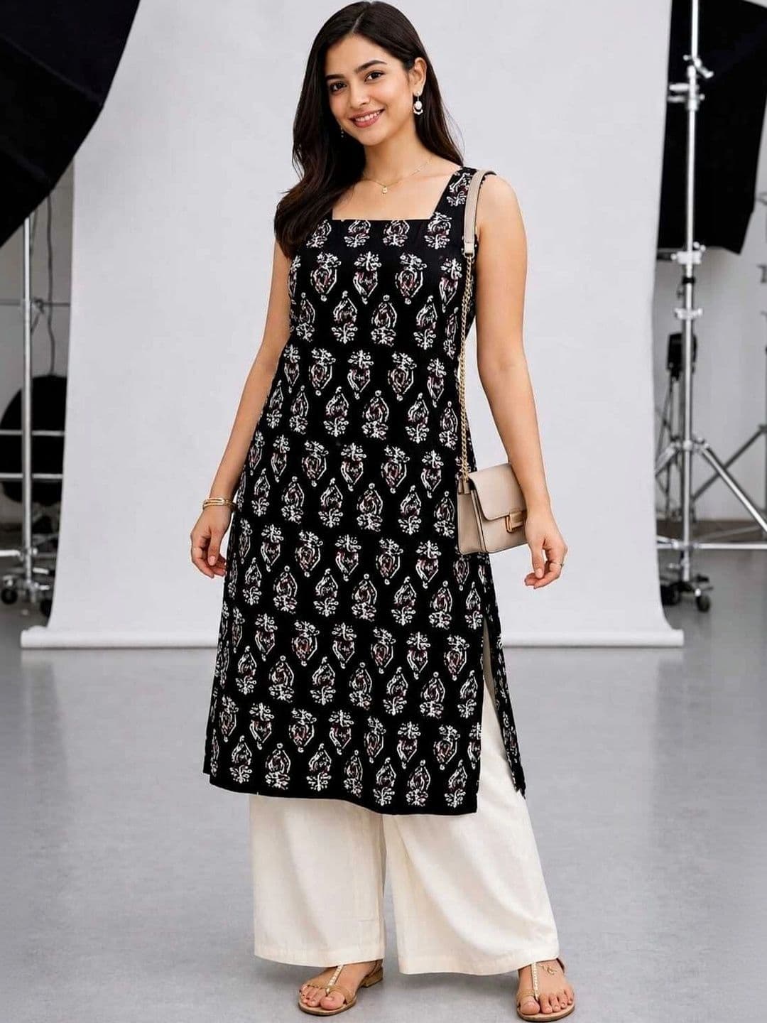 FASHION INK Women Ethnic Motifs Printed Indie Prints Kurta - view 1