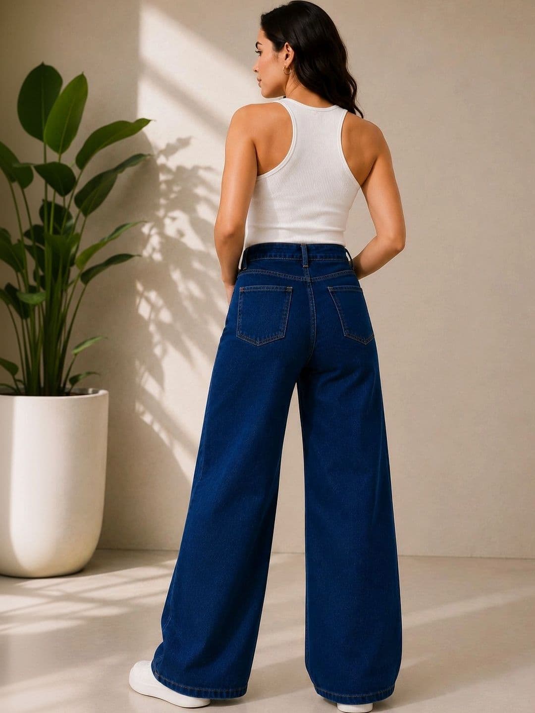 Kotty Women Wide Leg High-Rise Stretchable Jeans thumbnail 5