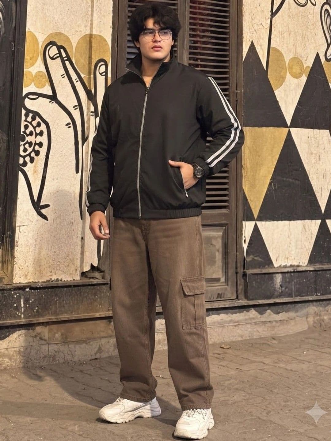 THE CLASSIC TOGS Men Colourblocked Lightweight Bomber Jacket thumbnail 2