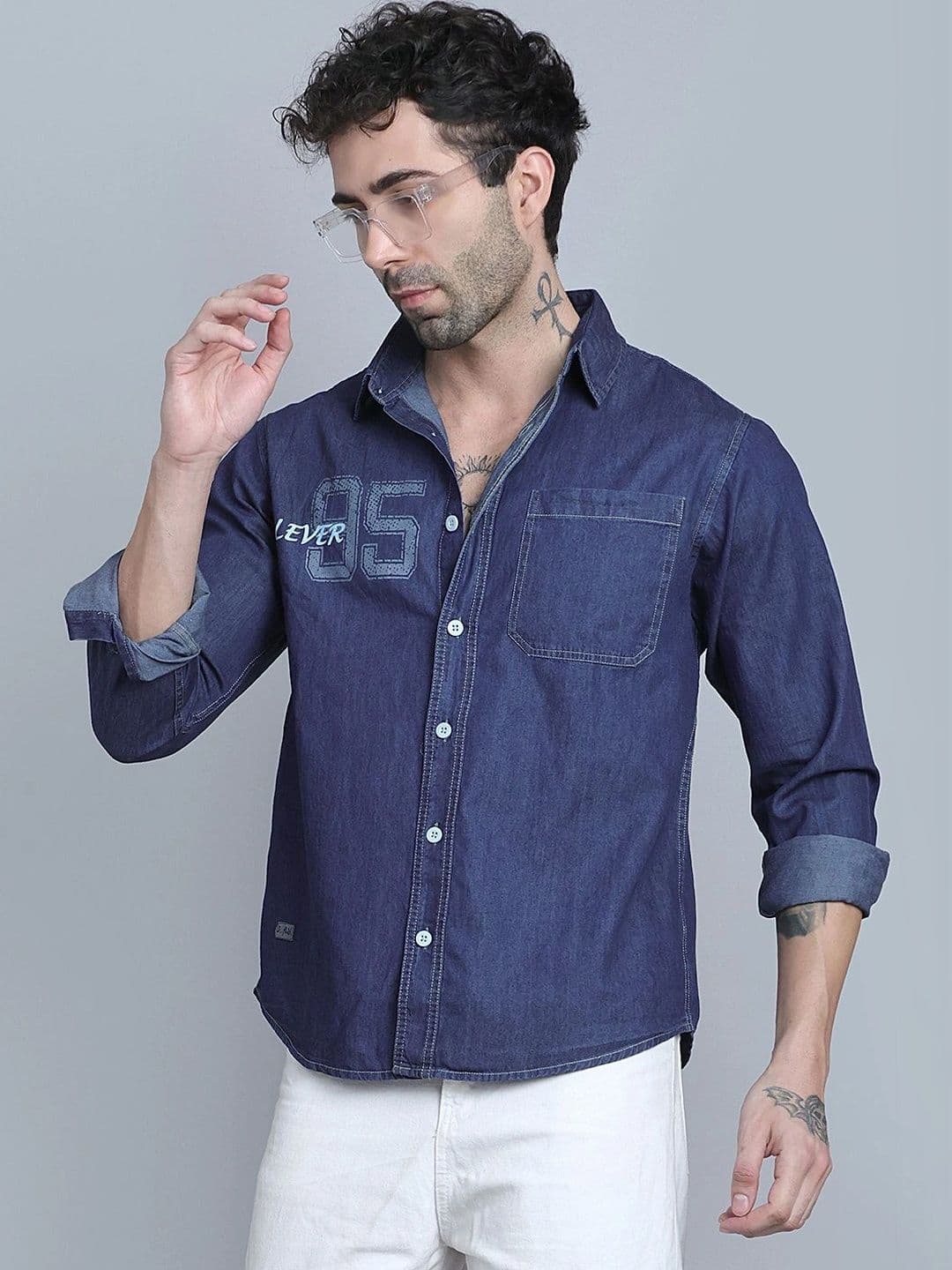 D Finish Men Smart Printed Casual Shirt thumbnail 6