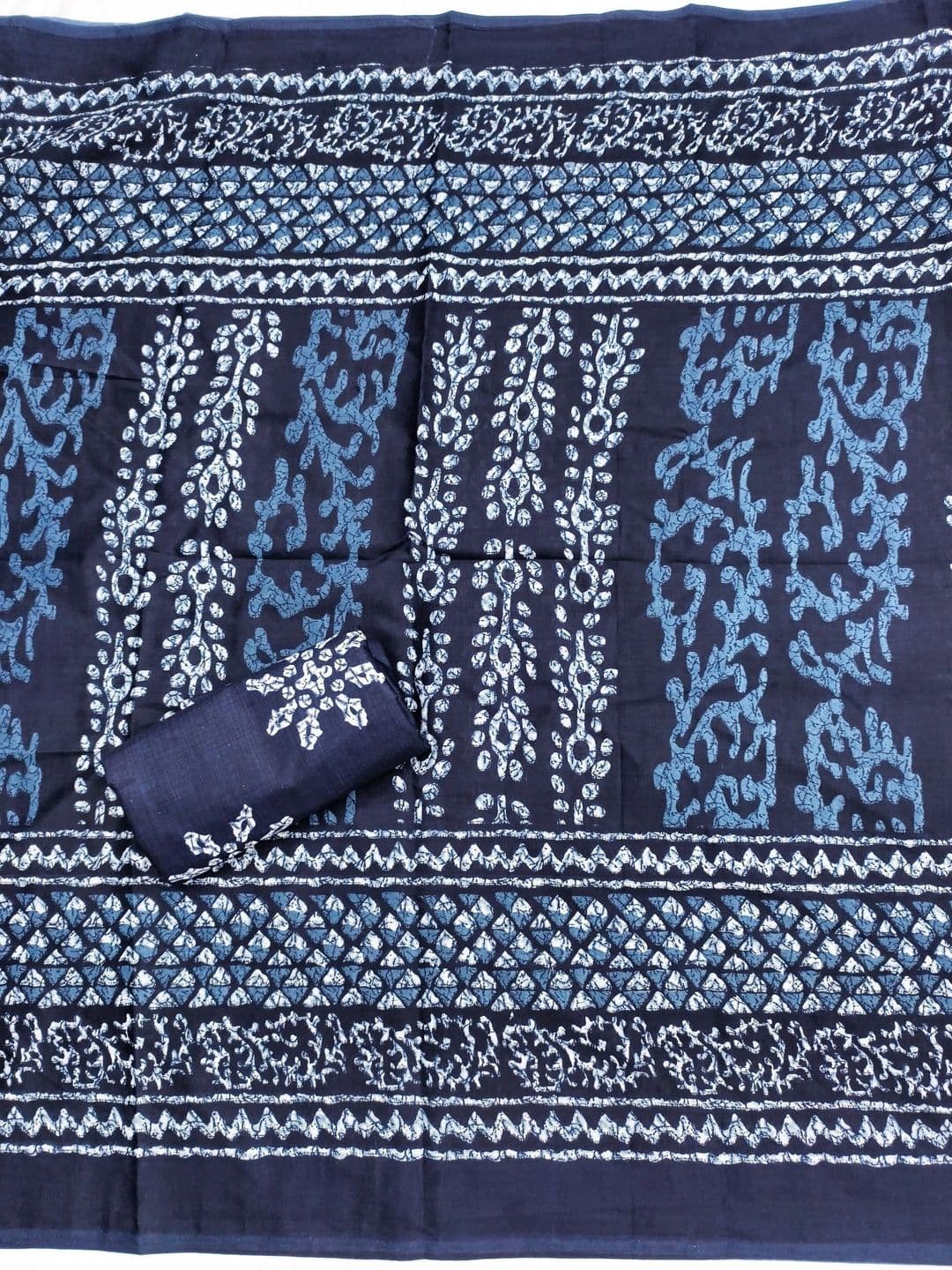 LeeliPeeri Designer Printed Pure Cotton Unstitched Dress Material thumbnail 3
