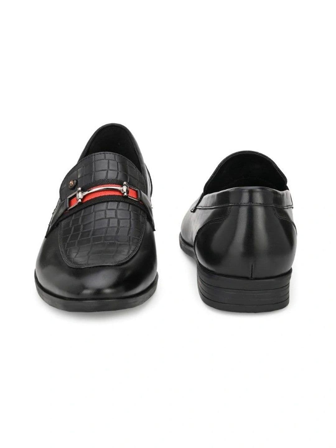 House of Pataudi Men Textured Loafers thumbnail 7