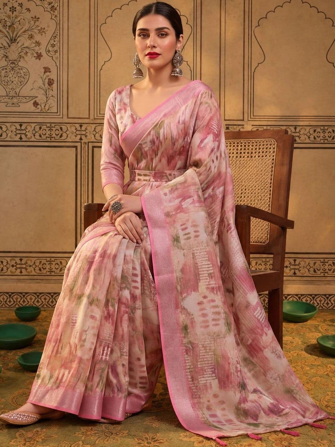 Mitera Zari Silk Cotton Fusion Saree thumbnail 5