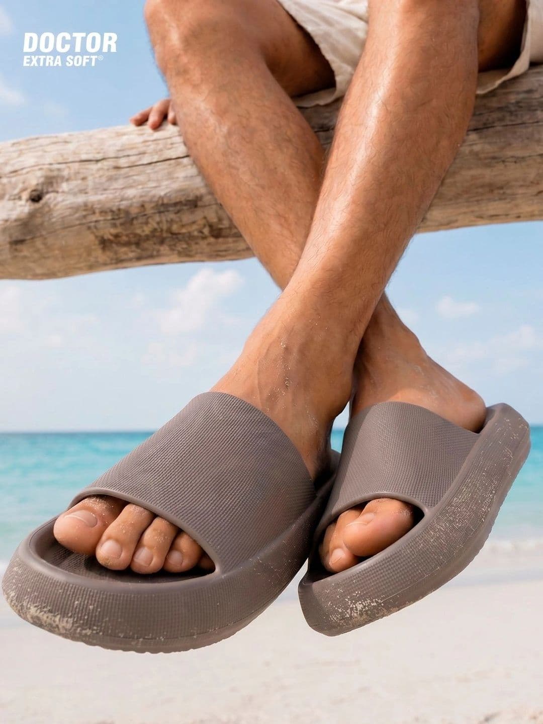 DOCTOR EXTRA SOFT Men Ultra Soft Lightweight Rubber Sliders - view 1