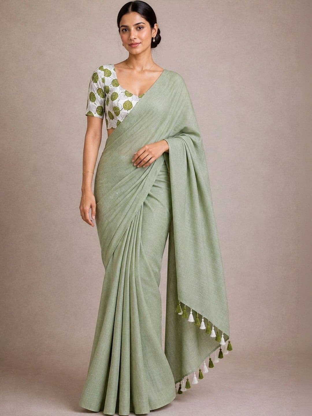 OSARIO Kalamkari Pure Cotton Saree - view 1