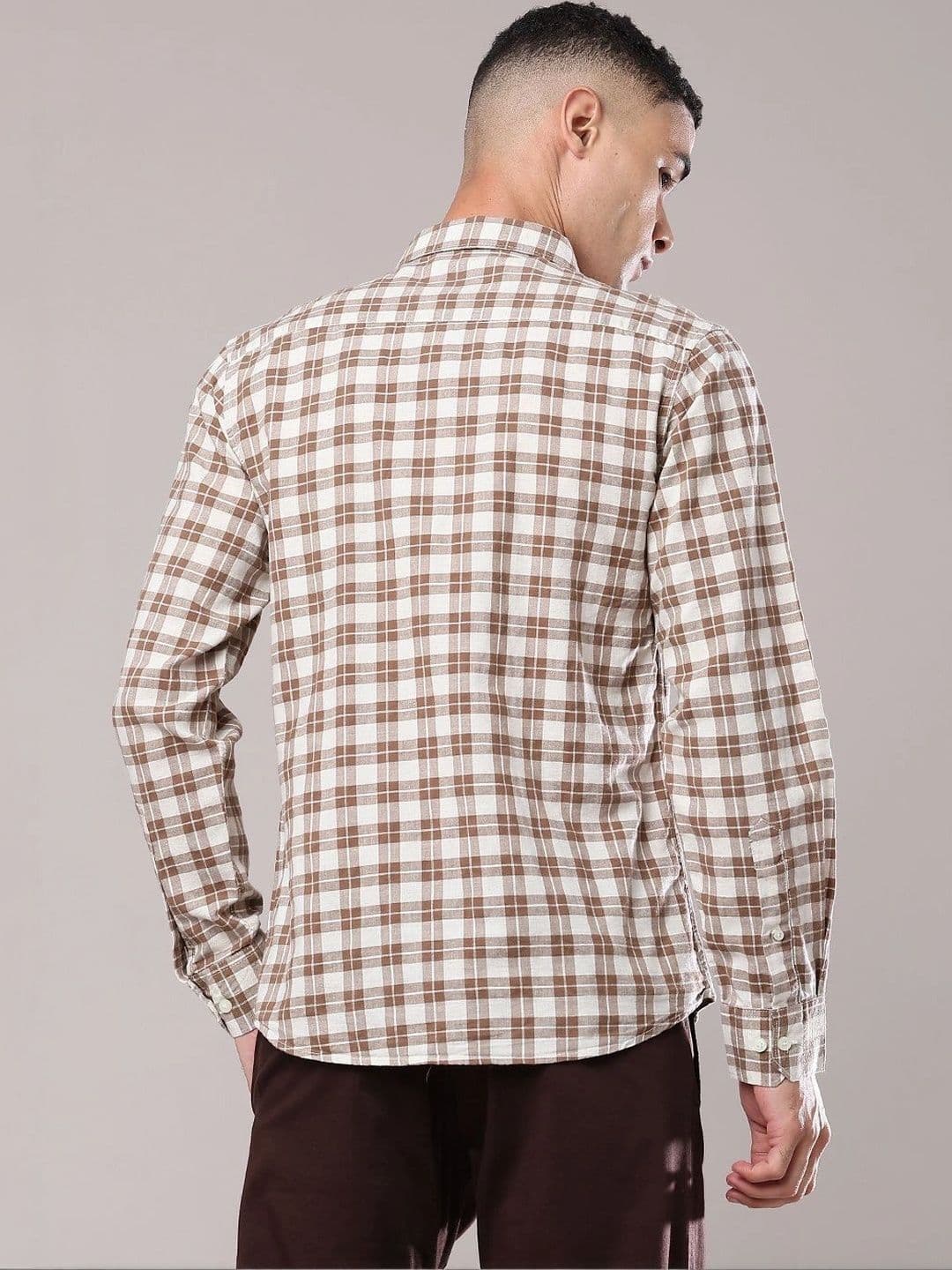 V-Mart Men Slim Fit Checked Casual Shirt thumbnail 2