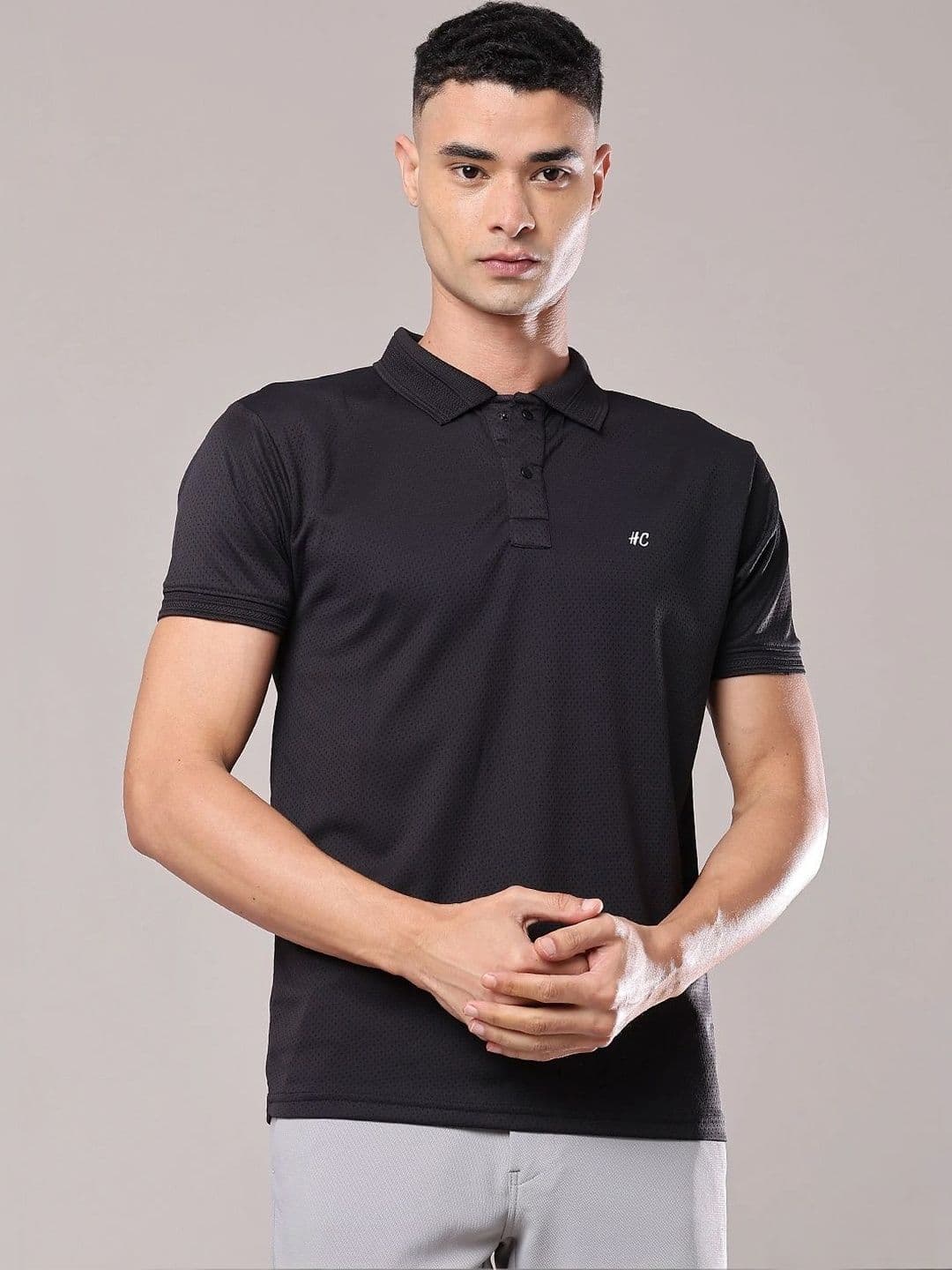 V-Mart Men Polo Collar Slim Fit T-shirt thumbnail 2