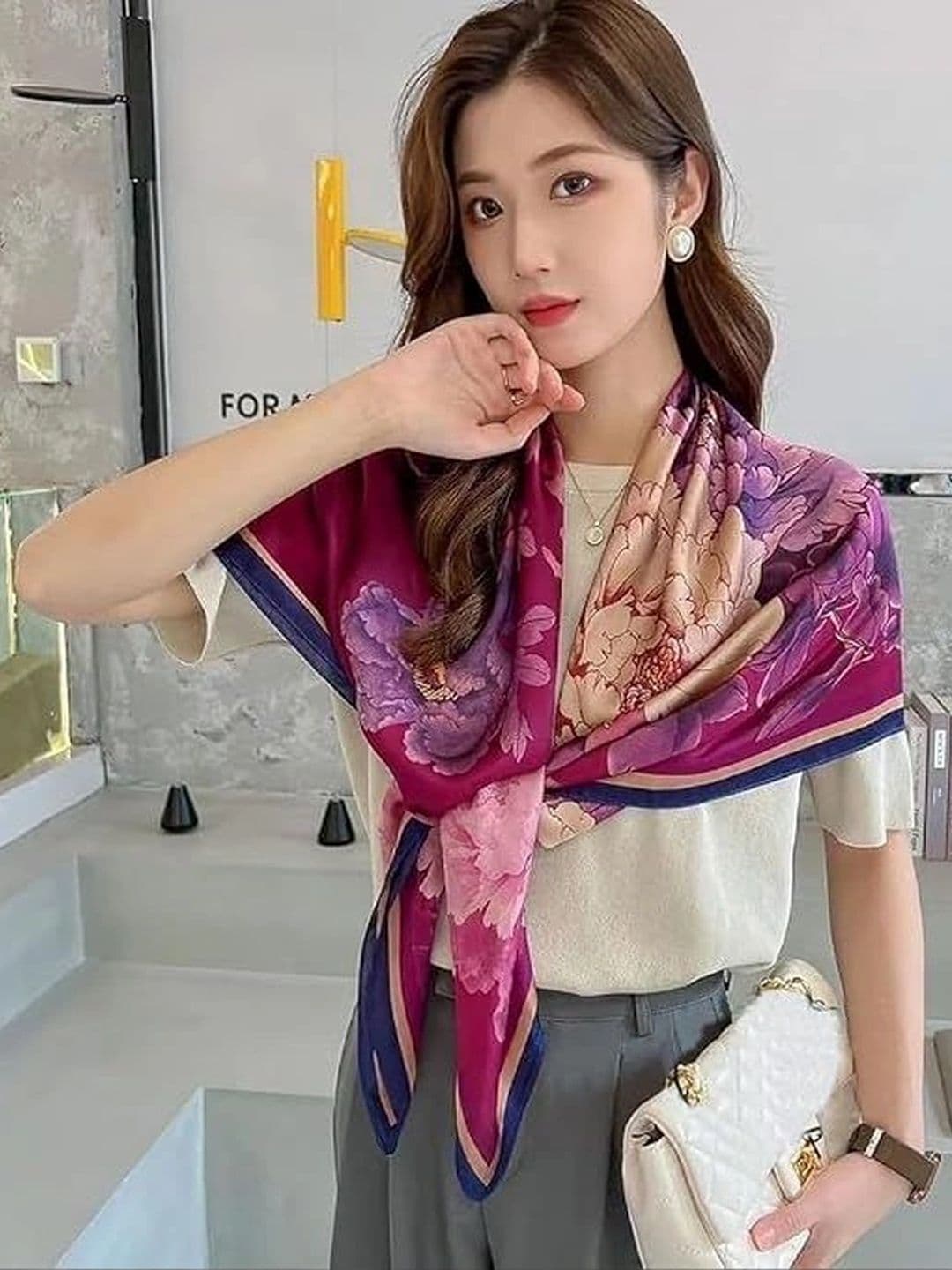 ANDVOGUE Unisex Printed Stole - view 1