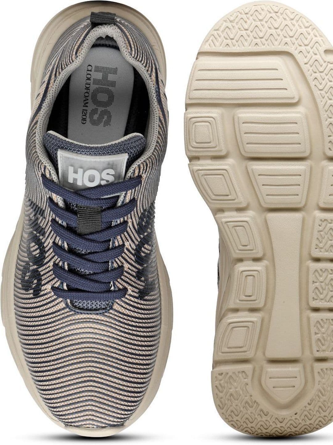 HOS Men Running Shoes Lace-Up Lightweight Comfortable Sports Shoes thumbnail 5