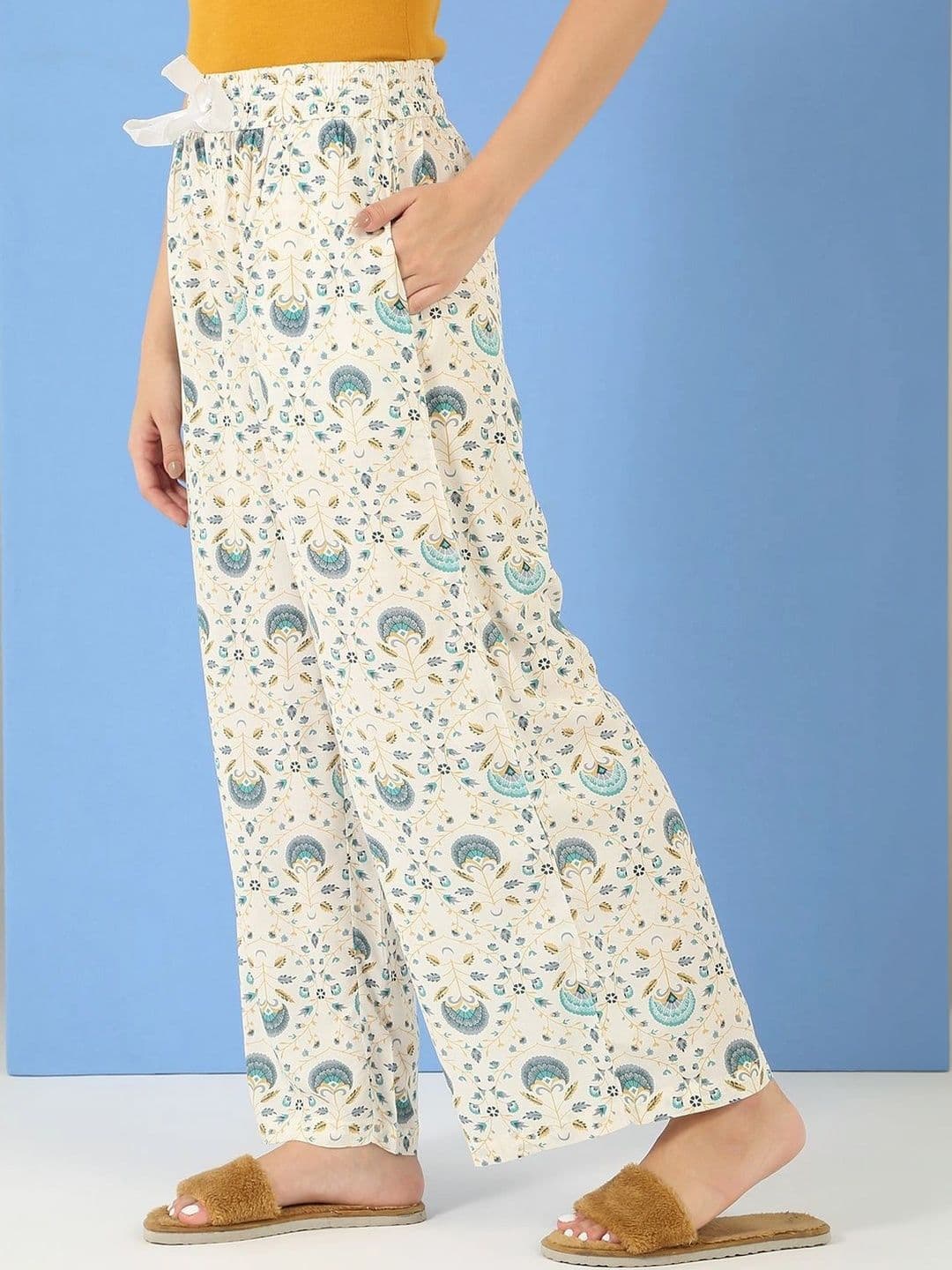 Sweet Dreams Women Ethnic Motifs Printed Knitted Ethnic Palazzos thumbnail 6