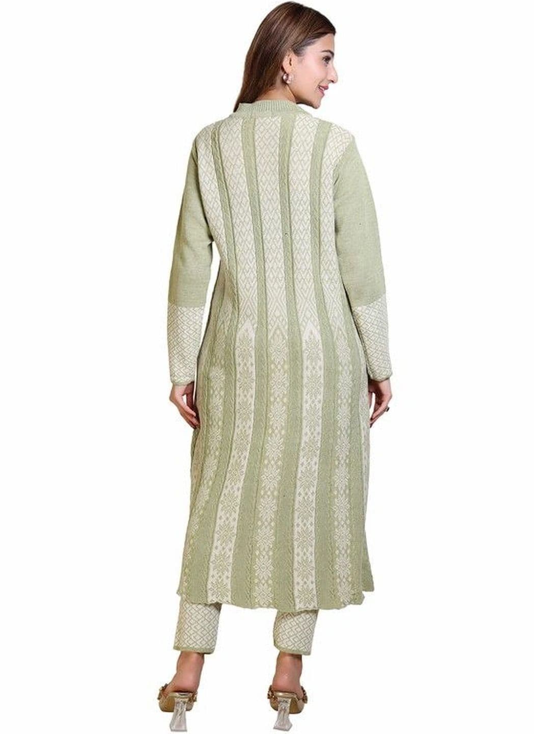 GRAND-LINE Women Ethnic Motifs Regular Kurta with Trousers thumbnail 4