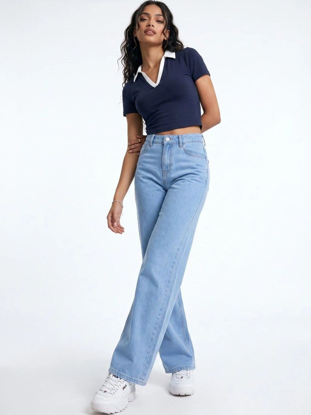 COMFITS Women Classic Relaxed Fit Mid-Rise Stretchable Jeans thumbnail 2