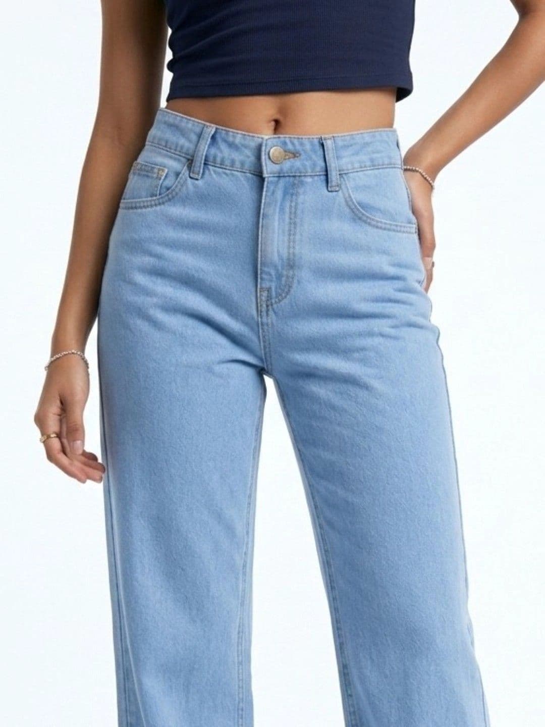 COMFITS Women Classic Relaxed Fit Mid-Rise Stretchable Jeans thumbnail 5