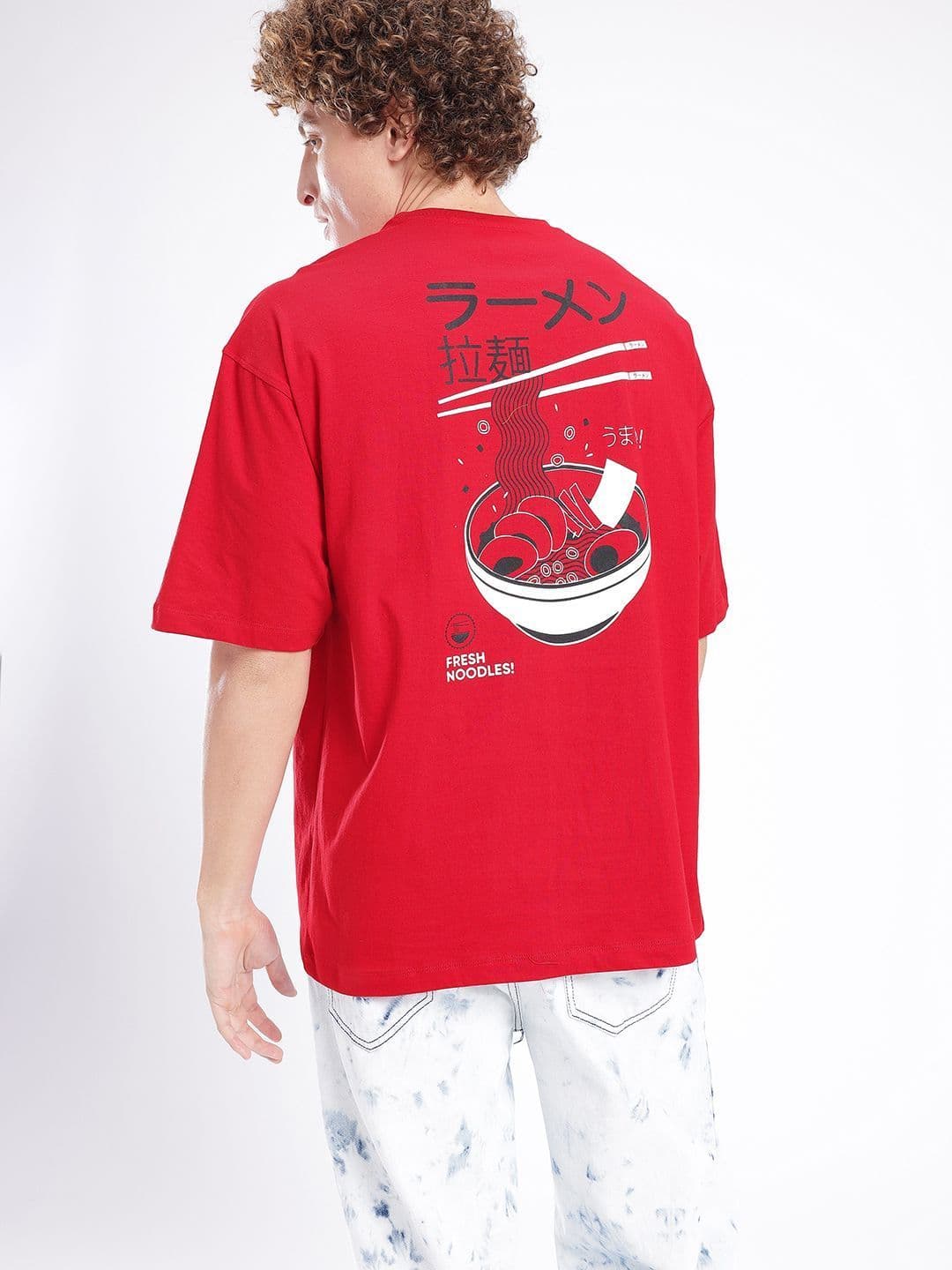 glitchez Men Graphic Printed Oversized T-shirt thumbnail 7