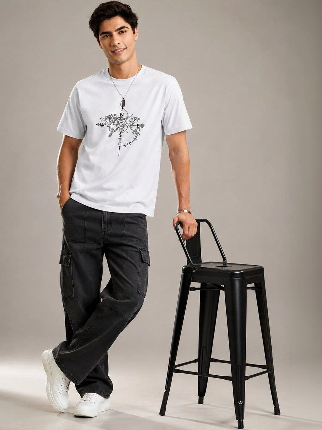 The Arth India Clothing Men Printed T-shirt thumbnail 4