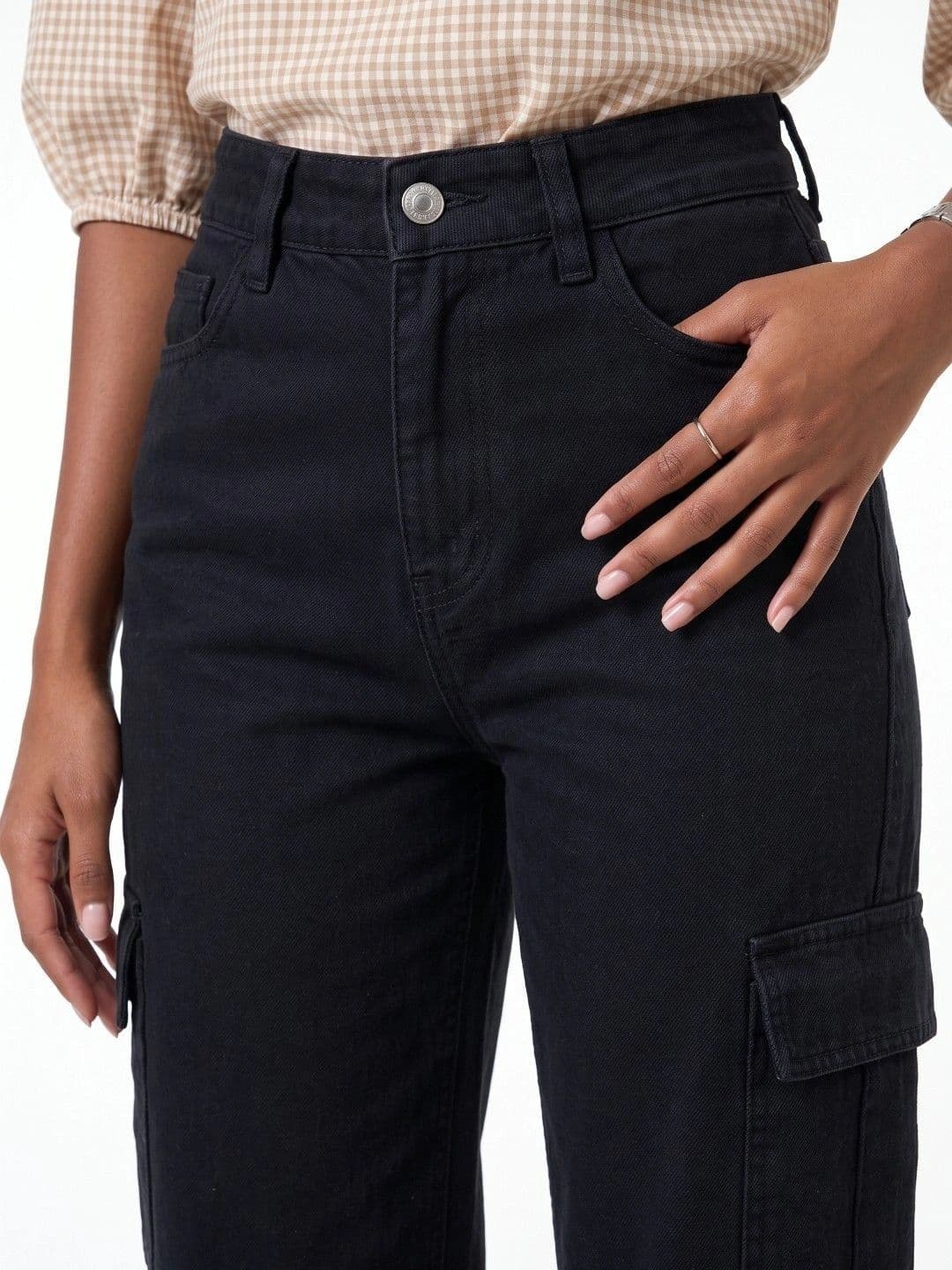 SZN Women Classic Relaxed Fit Mid-Rise Stretchable Jeans thumbnail 5