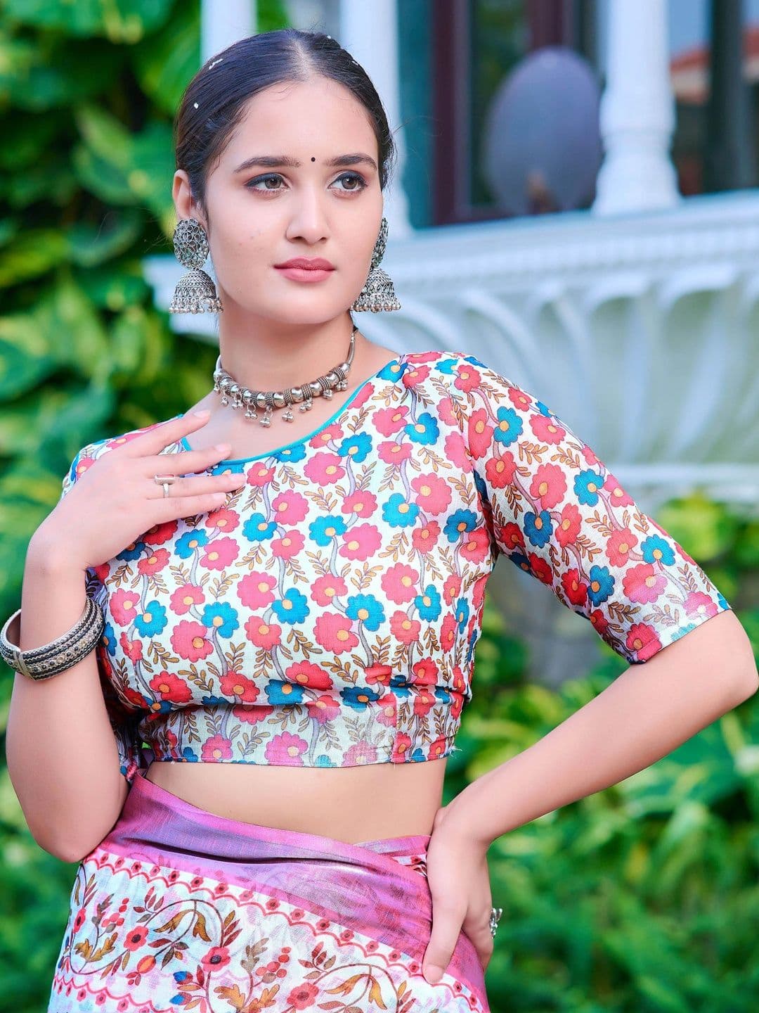 Maroosh Kalamkari Saree thumbnail 5