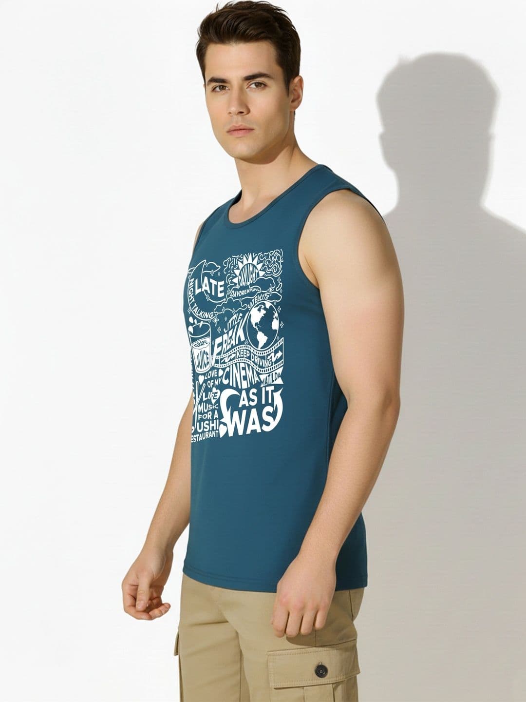 SKY HARBOAR Men Typography 2 Printed T-shirt thumbnail 3