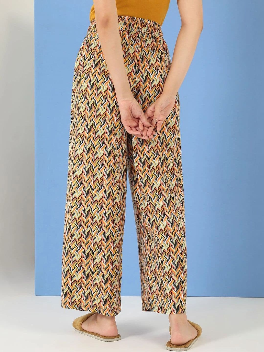 Sweet Dreams Women Printed Knitted Palazzos thumbnail 6