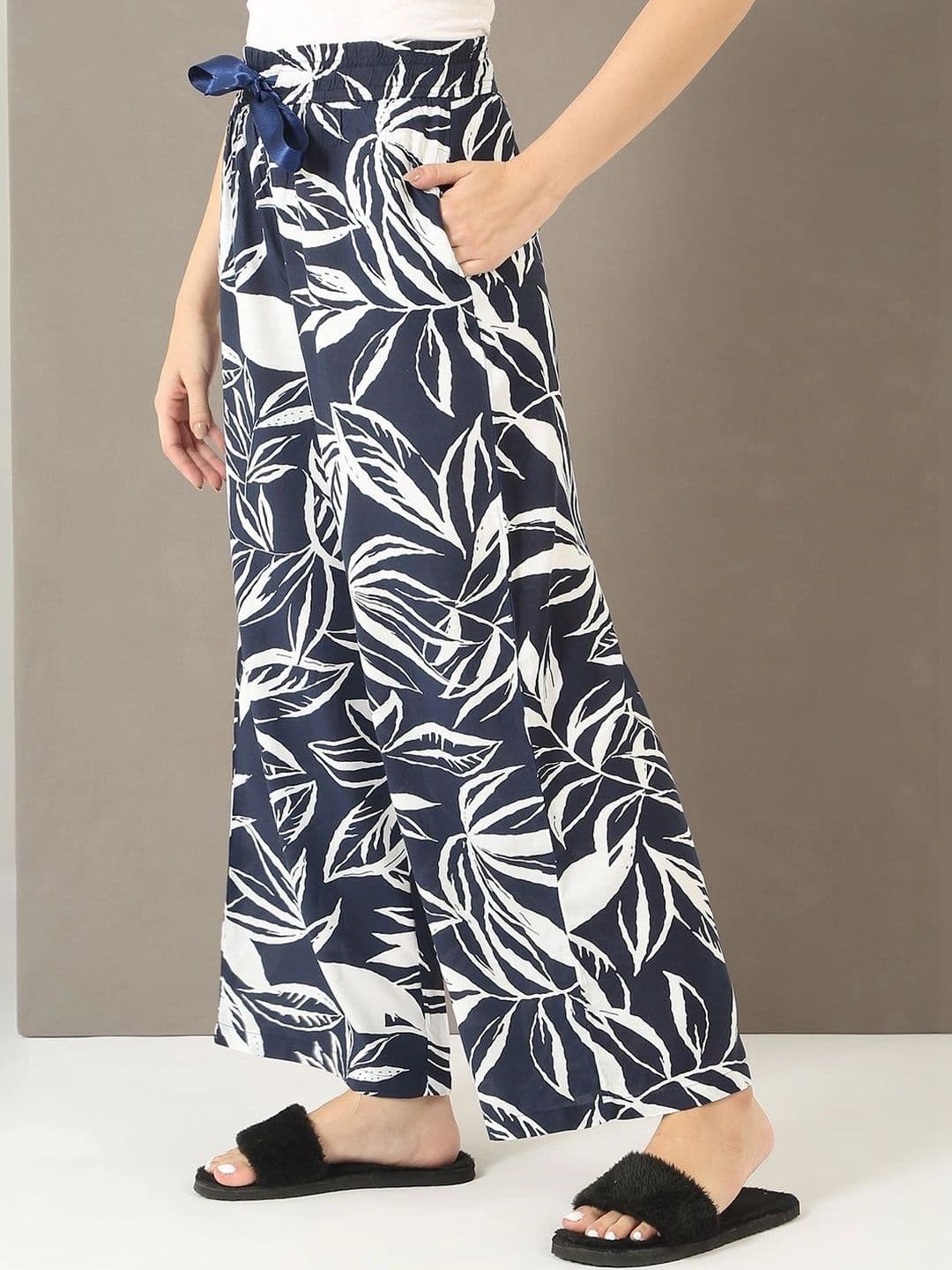 Sweet Dreams Women Floral Printed Knitted Palazzos thumbnail 7
