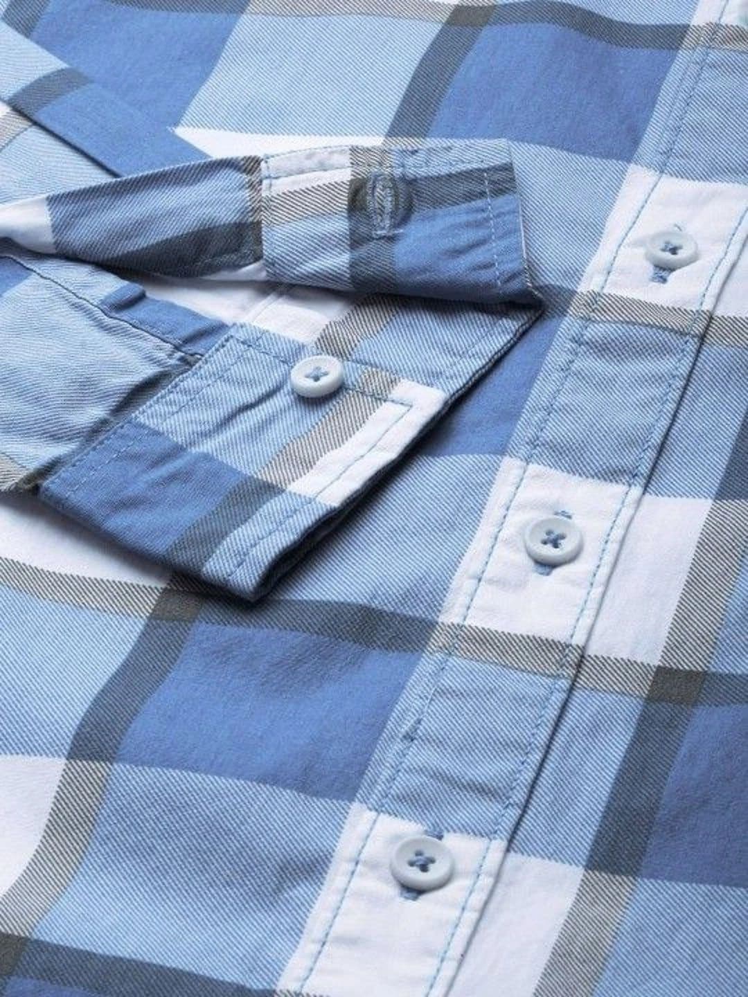 Studio-9 Men Classic Slim Fit Checked Casual Shirt thumbnail 6
