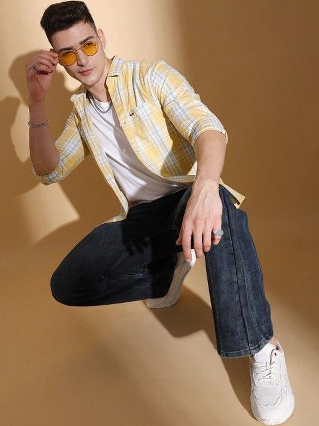 Studio-9 Men Classic Slim Fit Checked Casual Shirt thumbnail 6