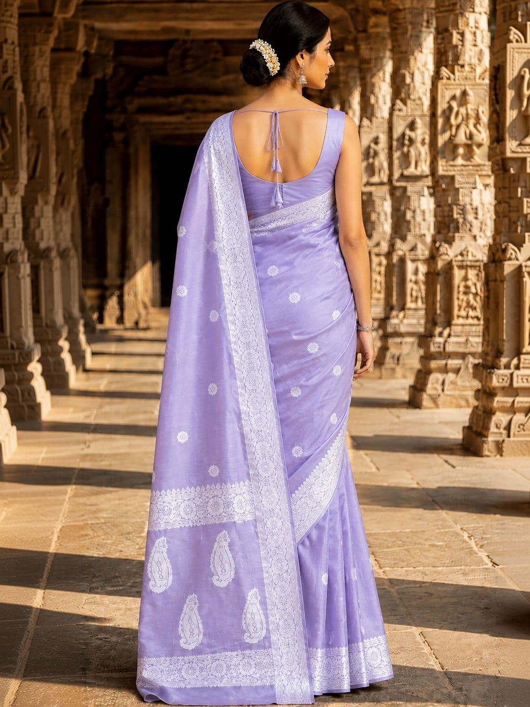 KALINI Woven Design Zari Designer Kanjeevaram Saree thumbnail 4