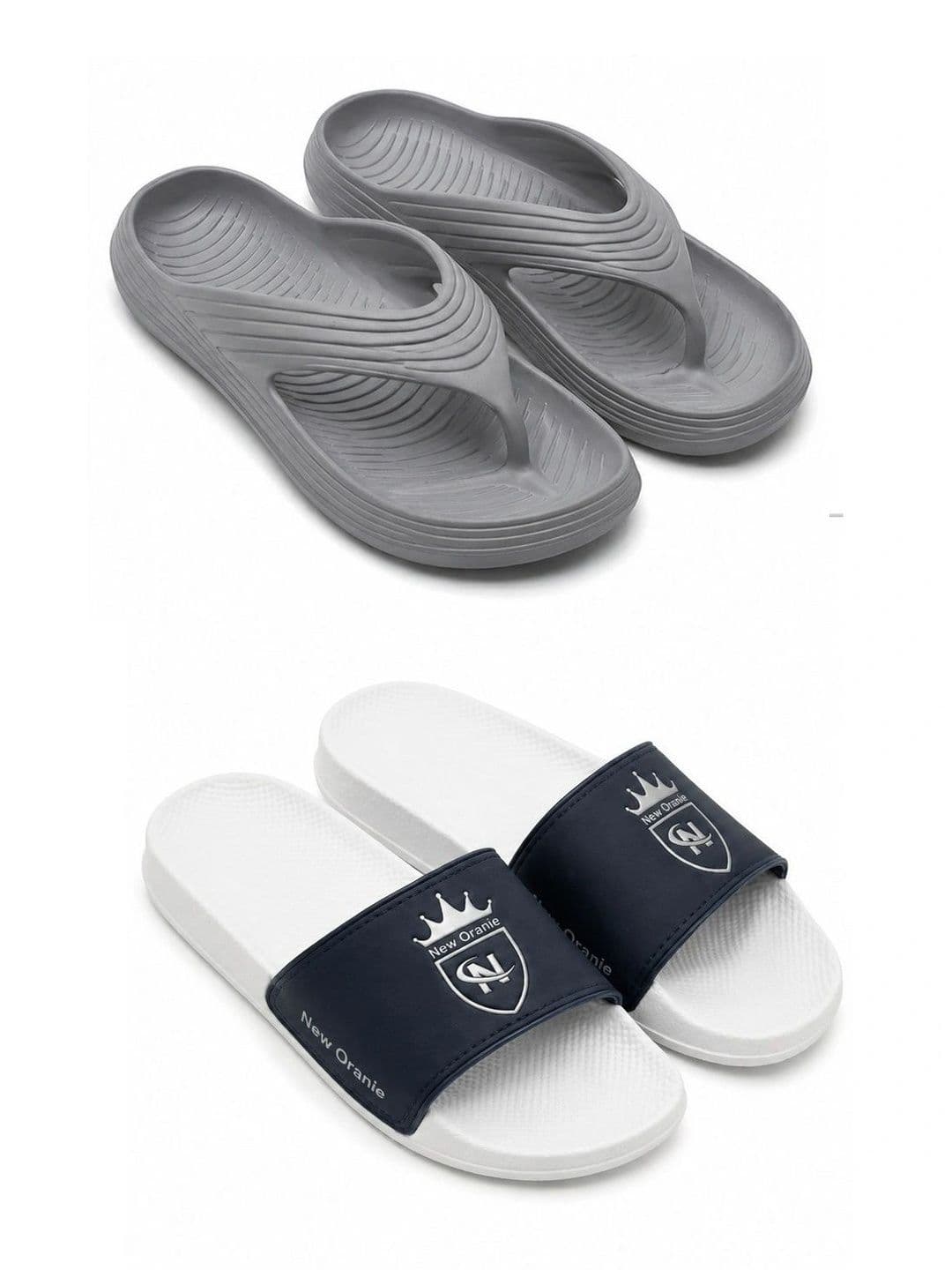 NEW ORANIE Men Printed Sliders - view 1