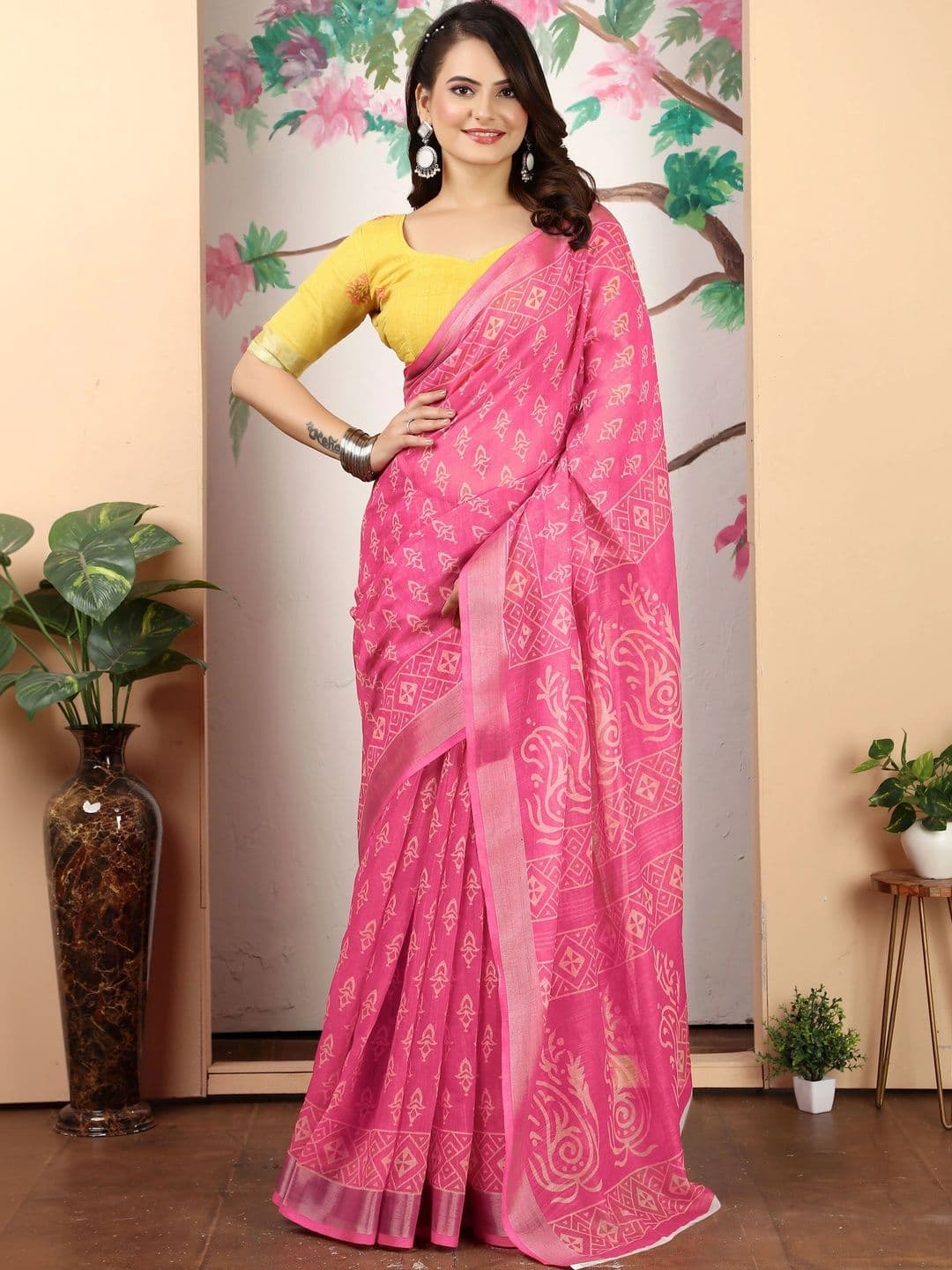 HERE&NOW Floral Saree thumbnail 5