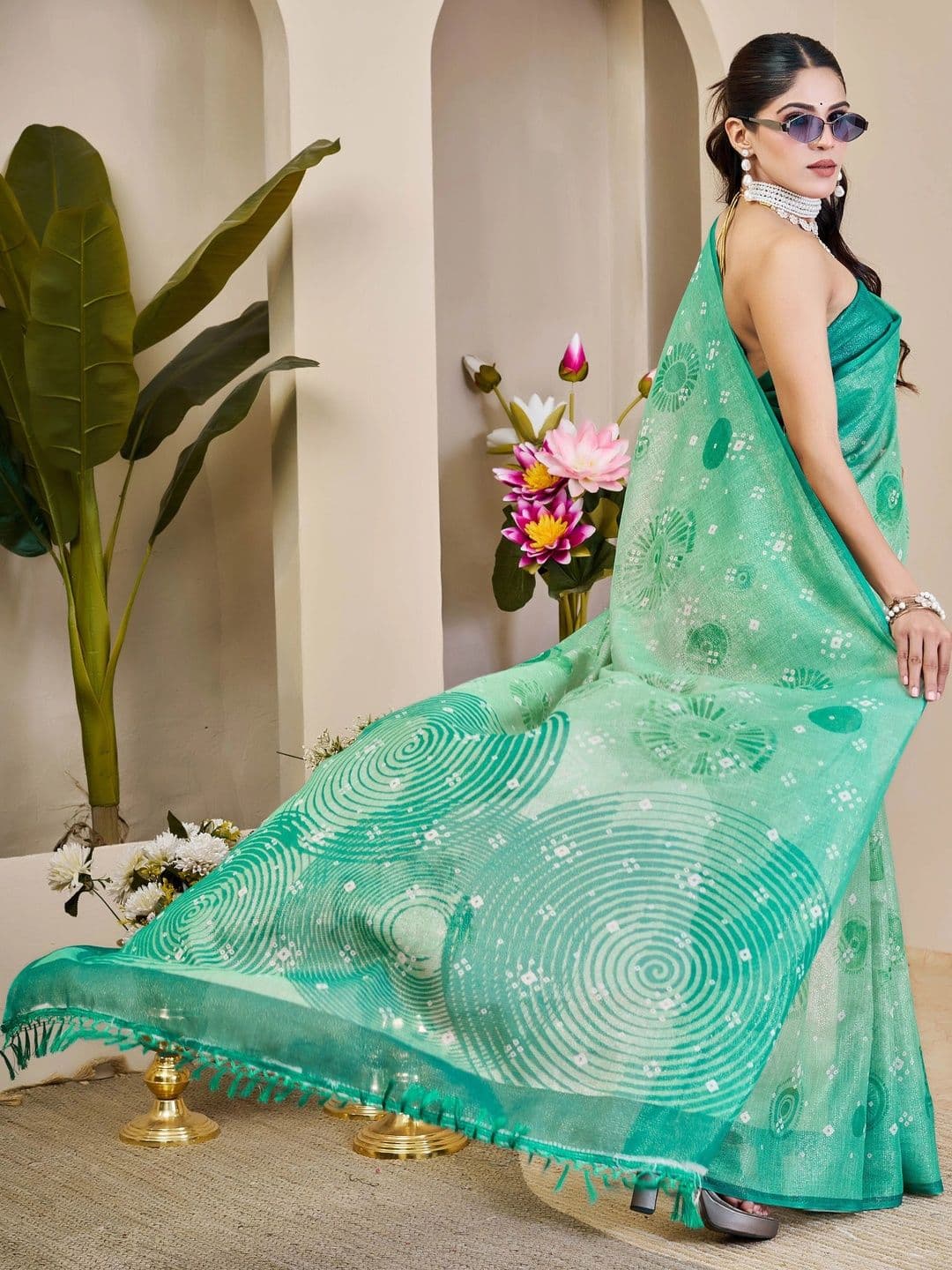 MANVAA Silk Cotton Handloom Saree thumbnail 4