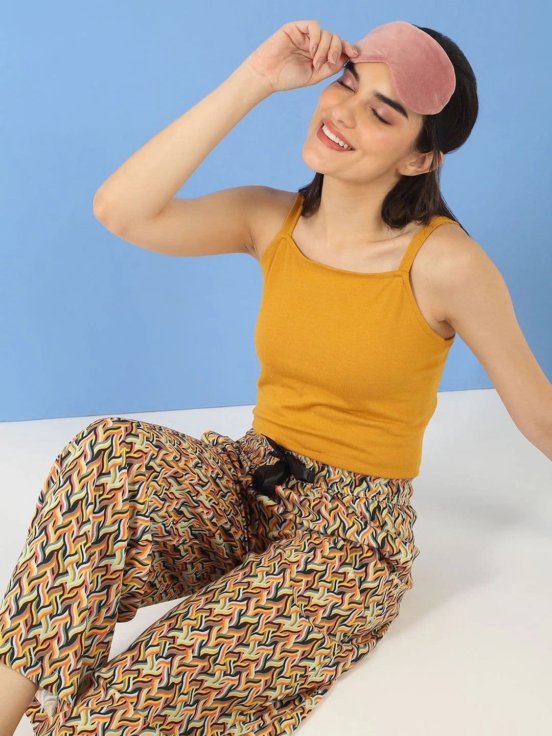 Sweet Dreams Women Printed Knitted Palazzos thumbnail 2