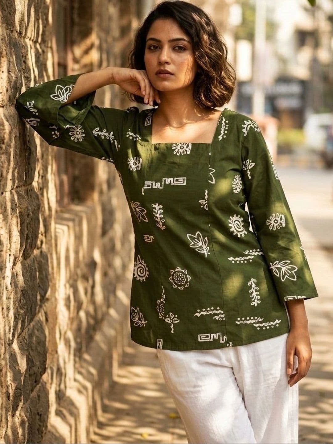 flipFabric Women Ethnic Motifs Printed Flared Sleeves Kurta thumbnail 5