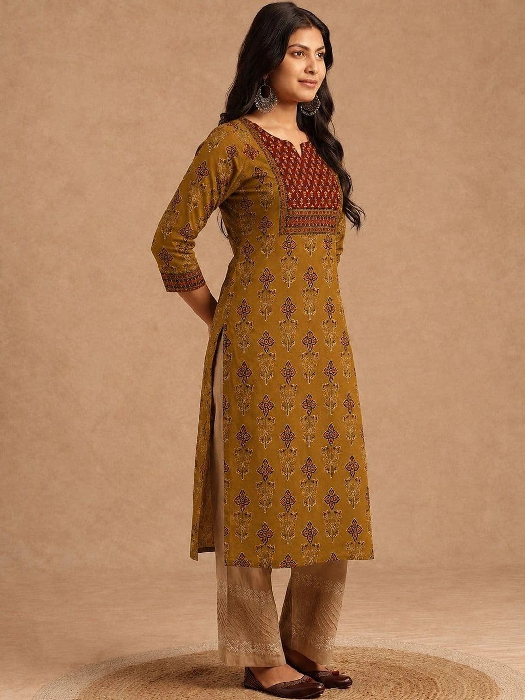 Sangria Women Ethnic Motifs Printed Indie Prints Kurta thumbnail 2