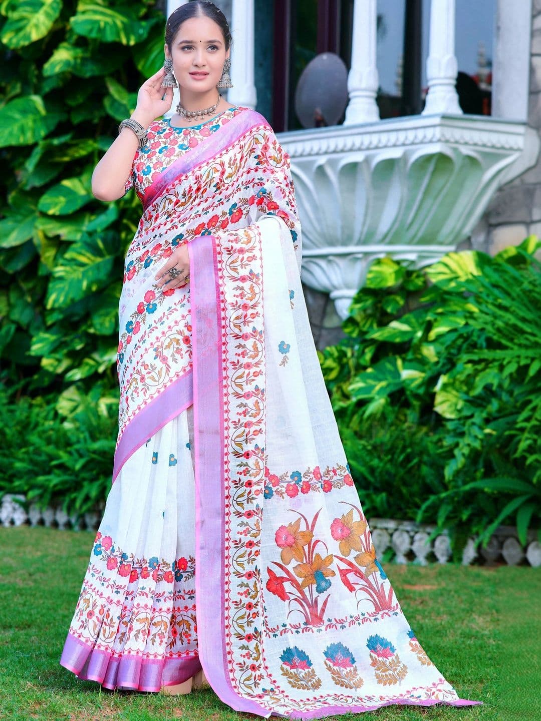 Maroosh Kalamkari Saree thumbnail 3