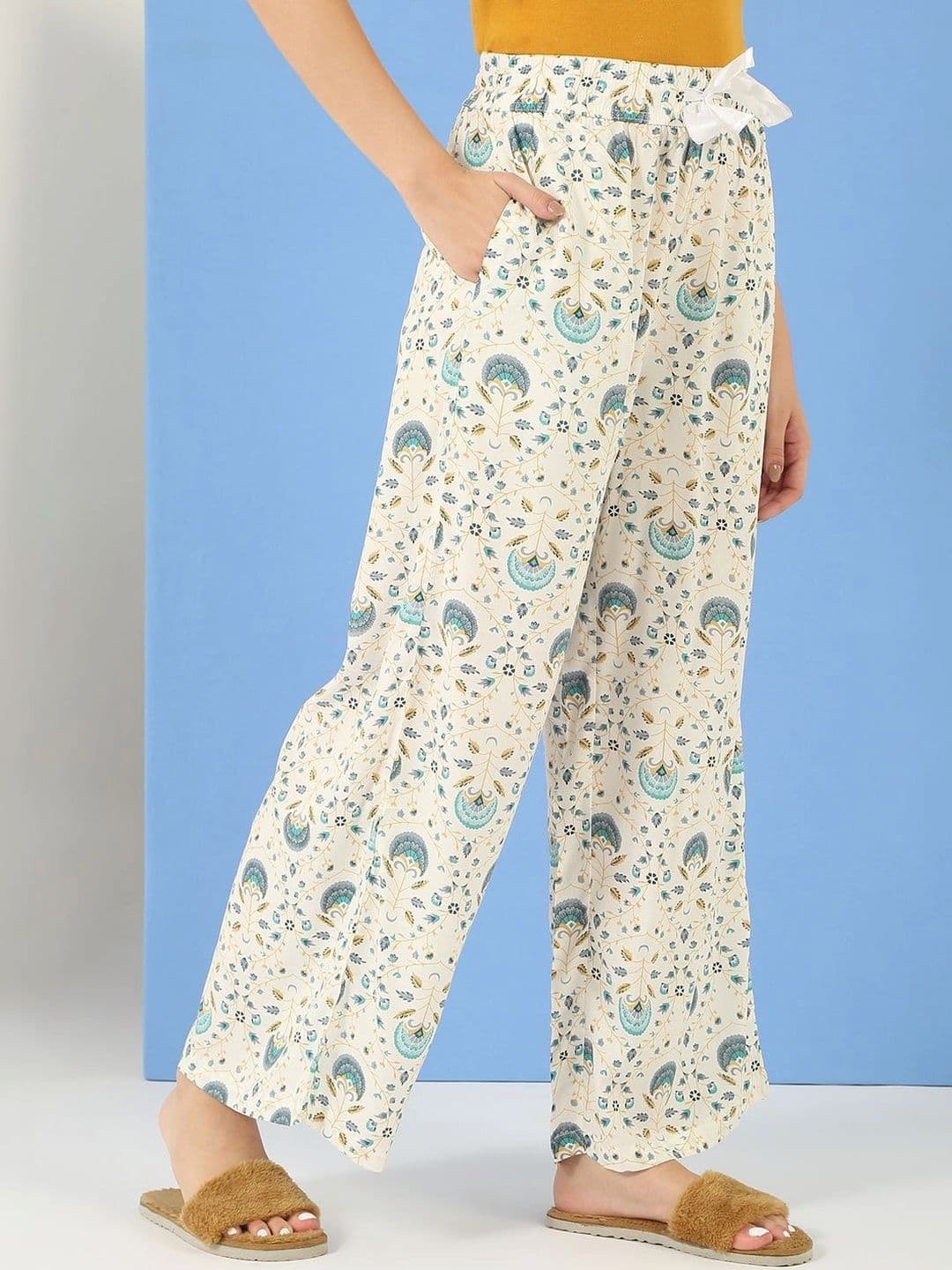 Sweet Dreams Women Ethnic Motifs Printed Knitted Ethnic Palazzos thumbnail 5