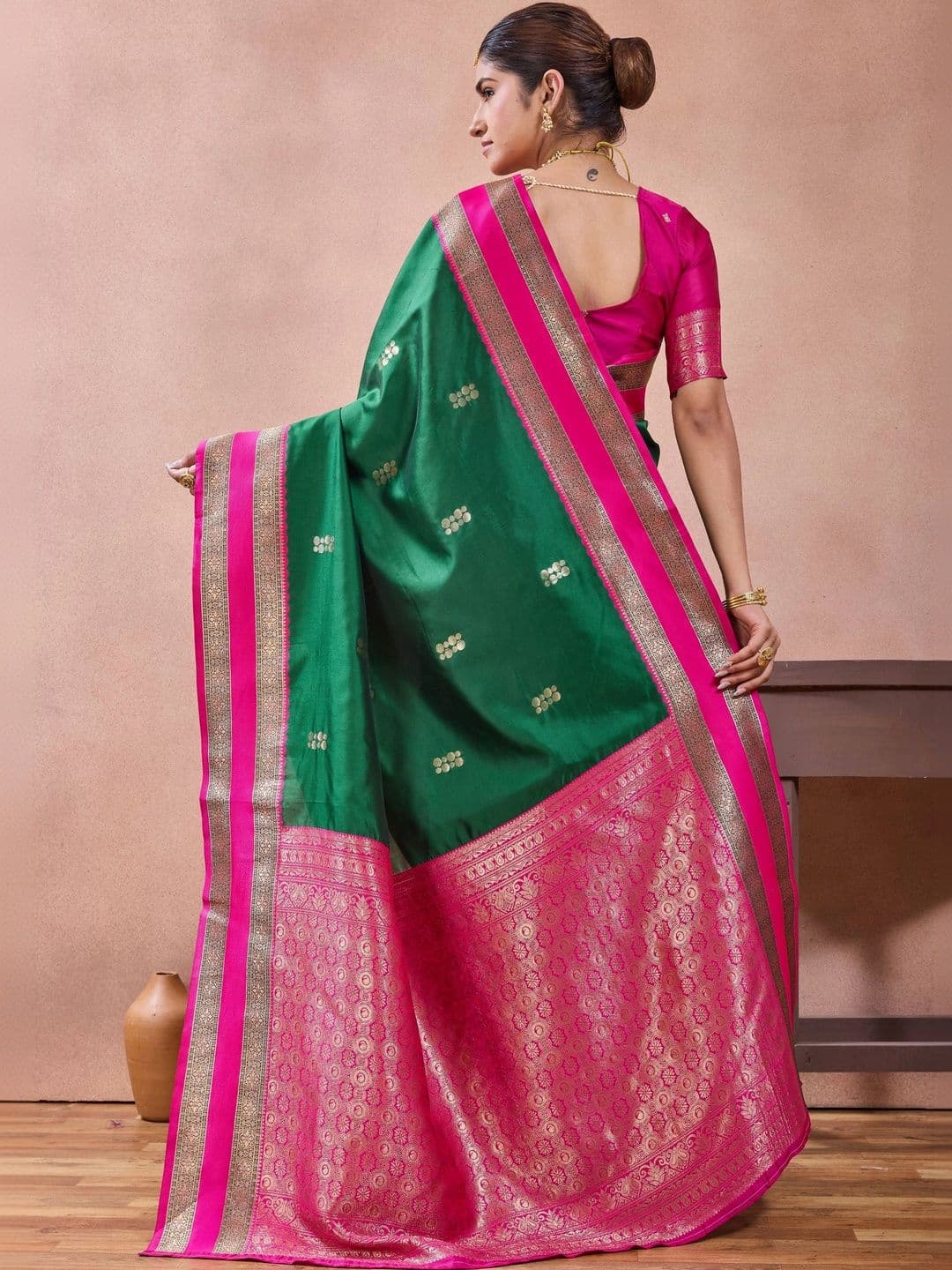 Maharanga Woven Design Zari Silk Blend Kota Saree thumbnail 4